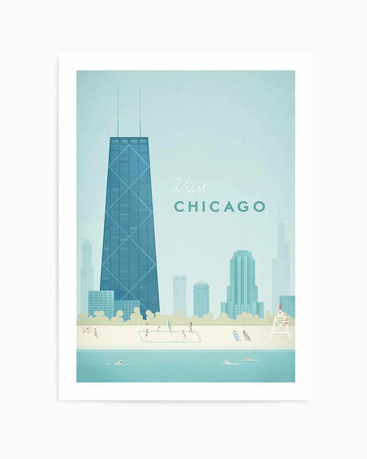 Chicago by Henry Rivers Art Print from Olive et Oriel where you can shop wallpaper and artworks online