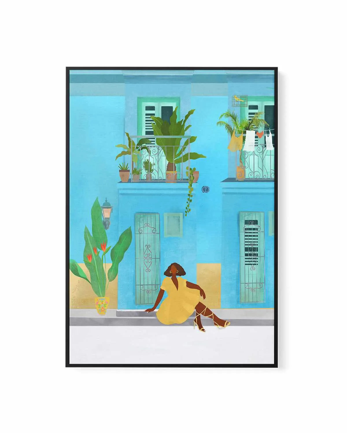 Chicha De Barrio by Petra Lizde | Framed Canvas Art Print from Olive et Oriel where you can shop wallpaper and artworks online