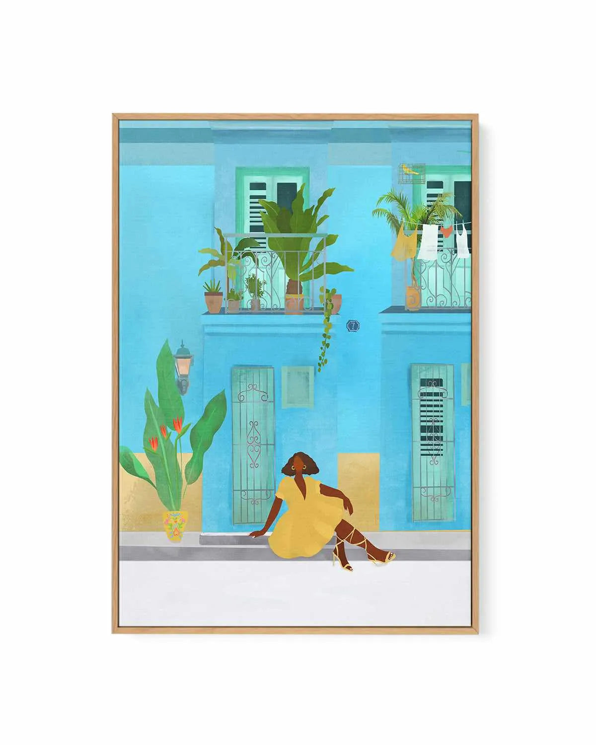 Chicha De Barrio by Petra Lizde | Framed Canvas Art Print from Olive et Oriel where you can shop wallpaper and artworks online
