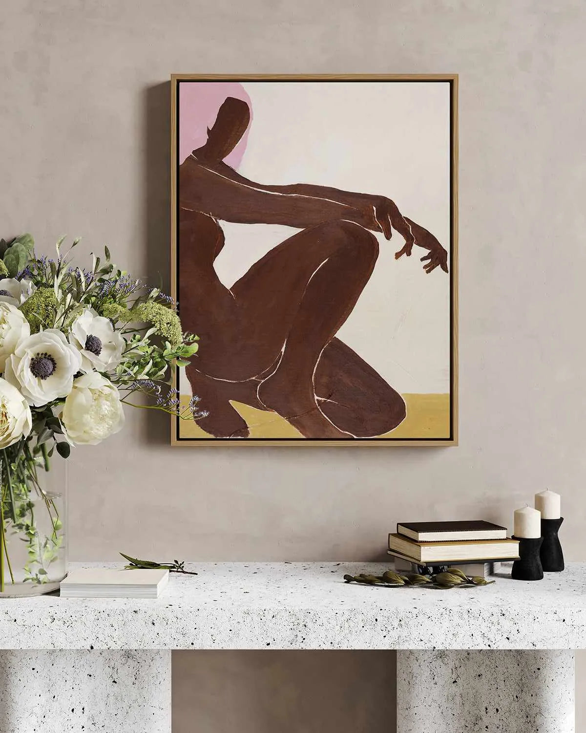 Chilly by Design Fabrikken | Framed Canvas Art Print from Olive et Oriel where you can shop wallpaper and artworks online