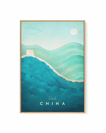 China by Henry Rivers | Framed Canvas Art Print from Olive et Oriel where you can shop wallpaper and artworks online