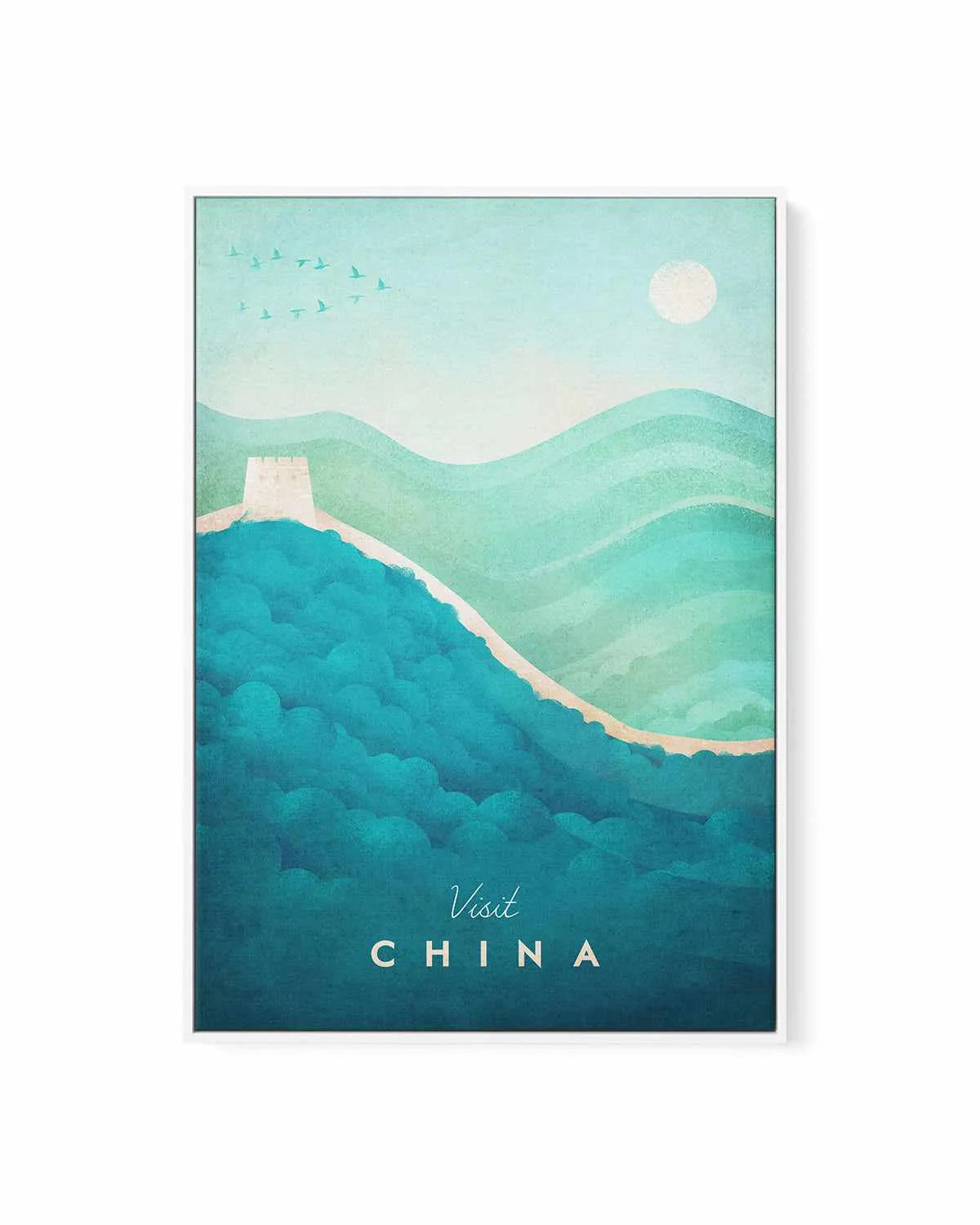 China by Henry Rivers | Framed Canvas Art Print from Olive et Oriel where you can shop wallpaper and artworks online