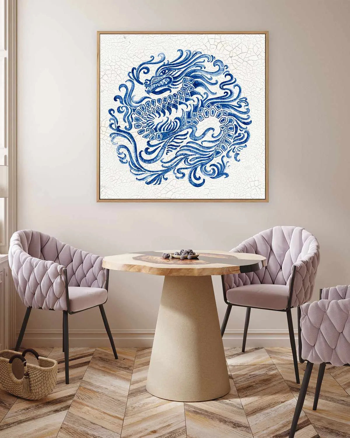 Chinese Porcelain II | Framed Canvas Art Print from Olive et Oriel where you can shop wallpaper and artworks online
