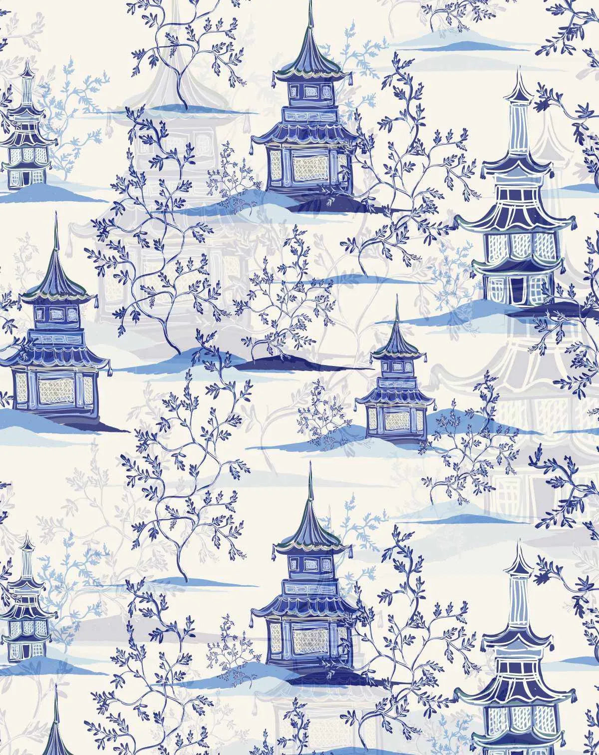 Chinoiserie I Wallpaper - Olive et Oriel