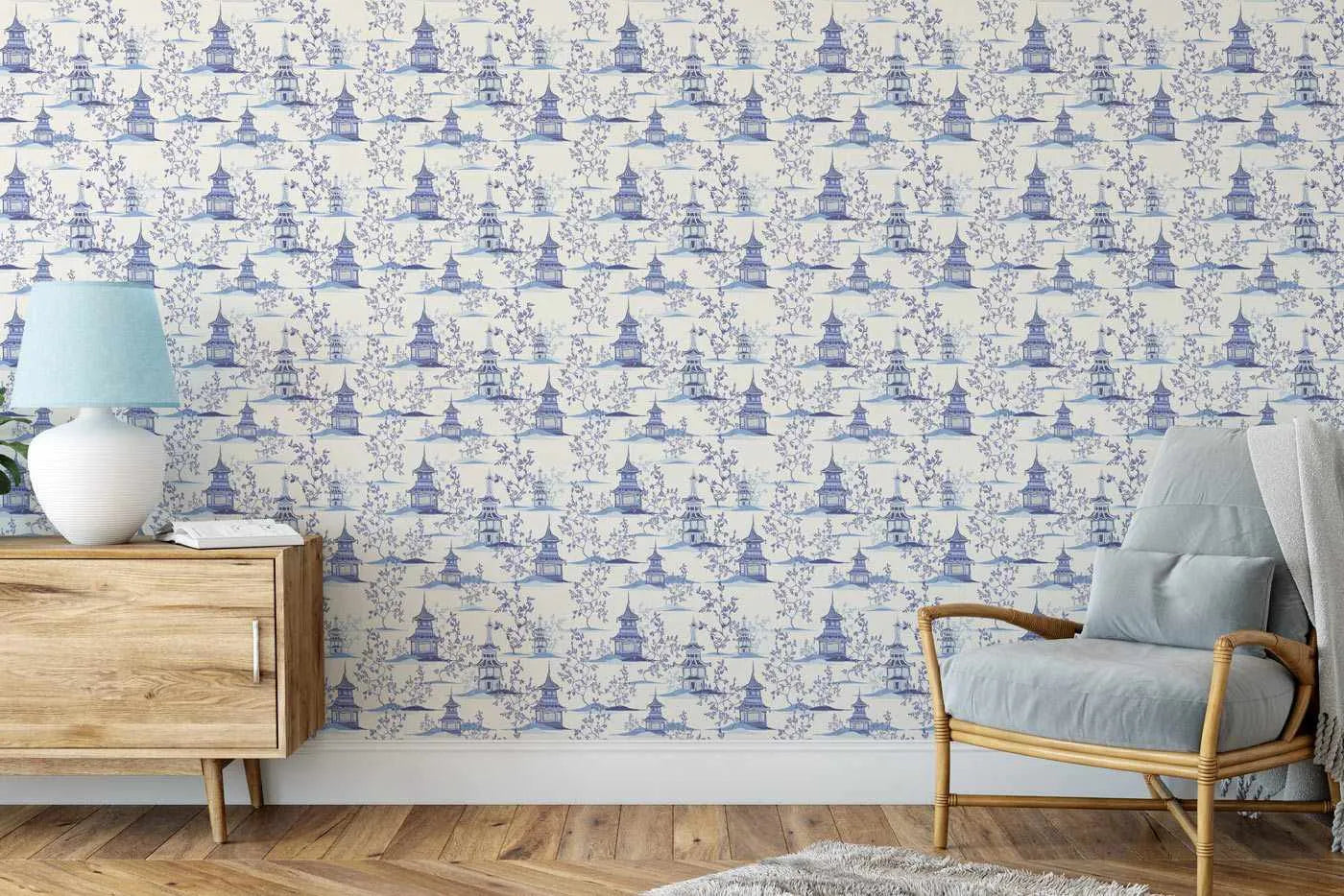 Chinoiserie I Wallpaper - Olive et Oriel