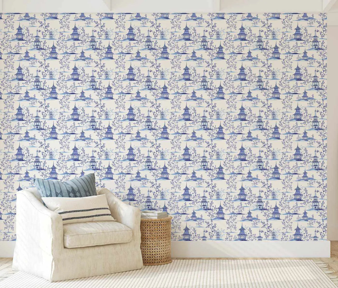 Chinoiserie I Wallpaper - Olive et Oriel