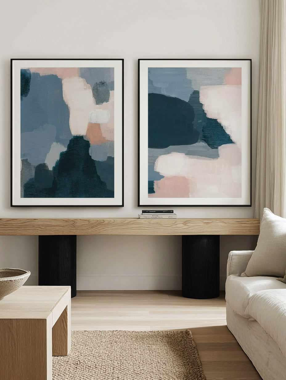 Chlo I & II Art Print Set of 2 | Matching Wall Art from Olive et Oriel where you can shop wallpaper and artworks online
