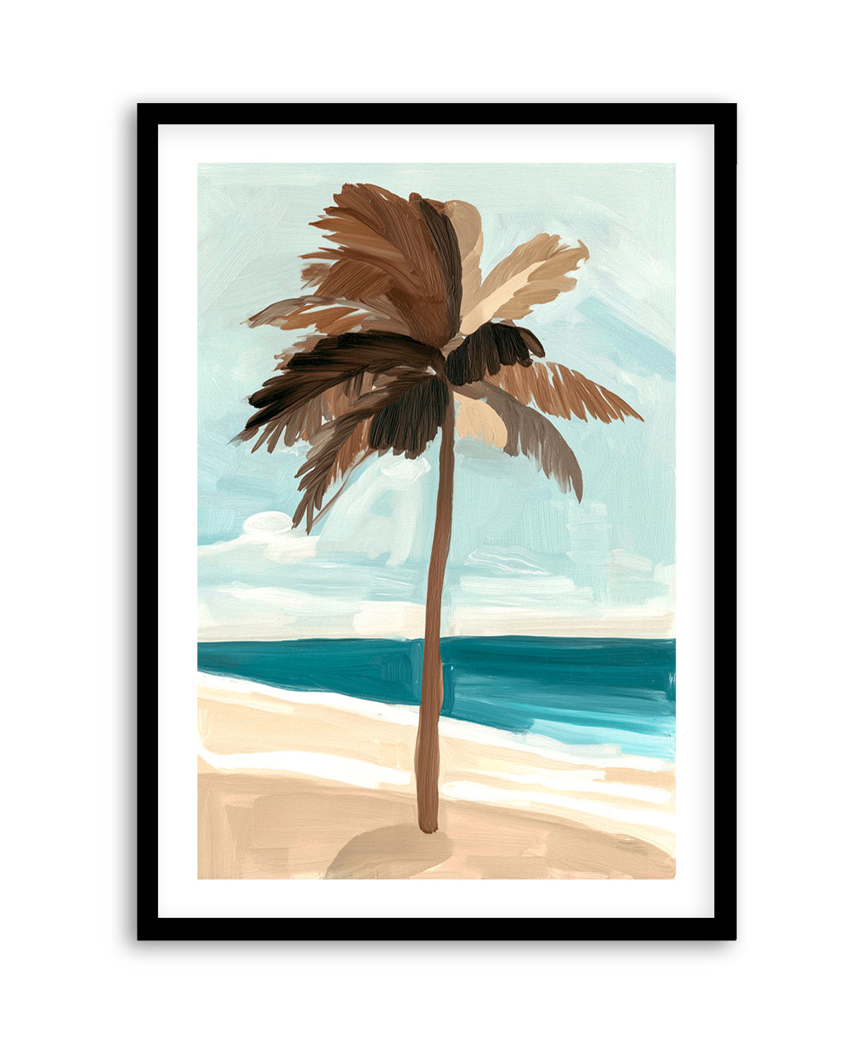 Chocolate Palm Tree | Art Print from Olive et Oriel where you can shop wallpaper and artworks online