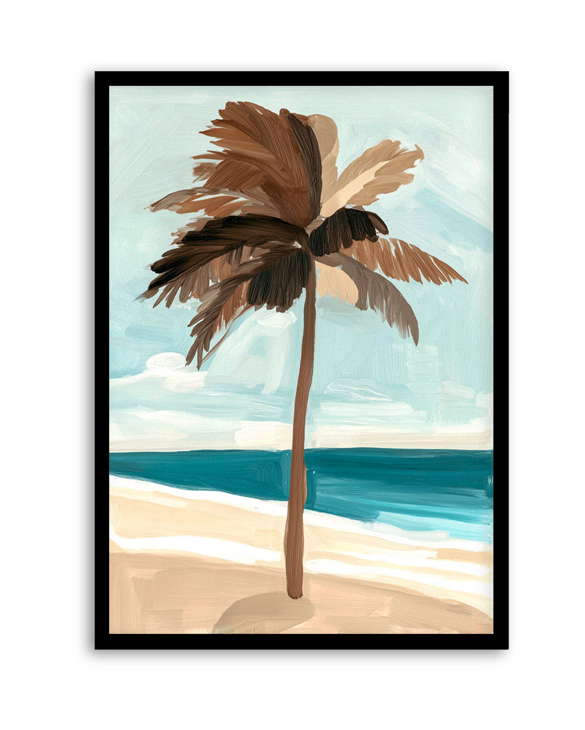 Chocolate Palm Tree | Art Print from Olive et Oriel where you can shop wallpaper and artworks online