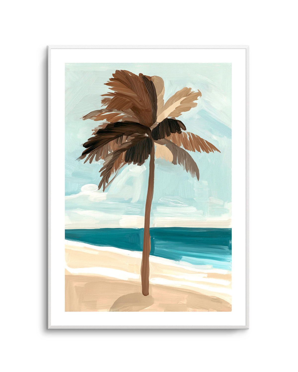 Chocolate Palm Tree | Art Print from Olive et Oriel where you can shop wallpaper and artworks online