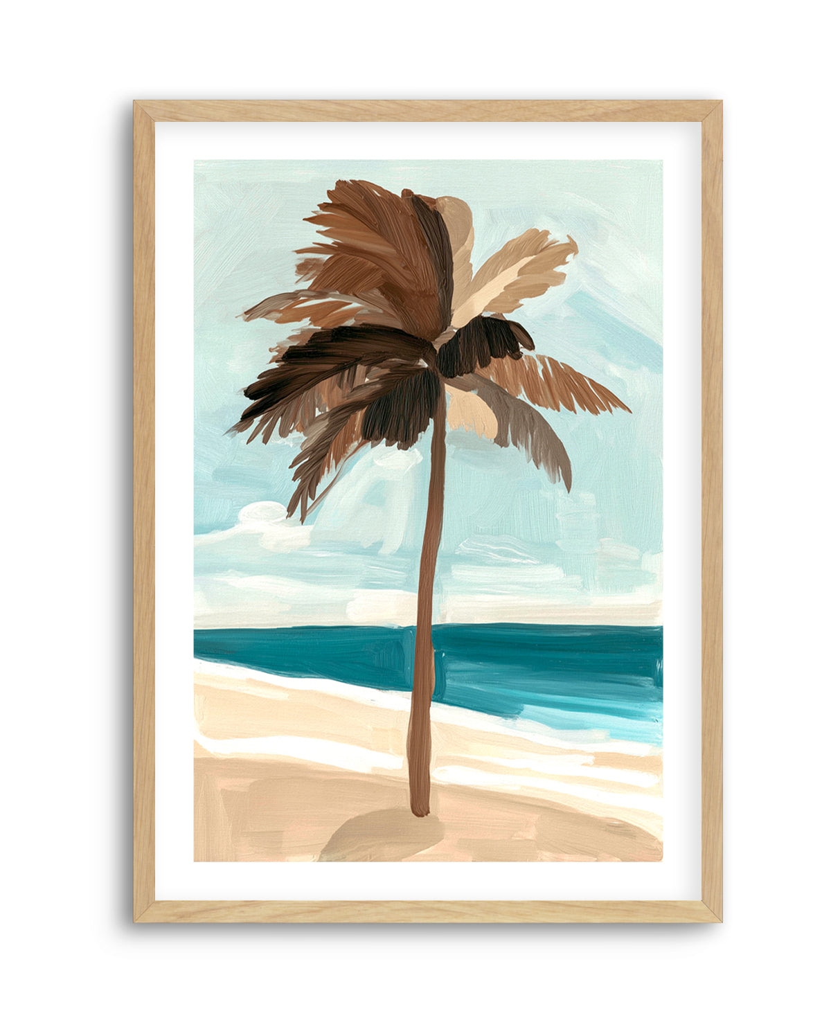 Chocolate Palm Tree | Art Print from Olive et Oriel where you can shop wallpaper and artworks online