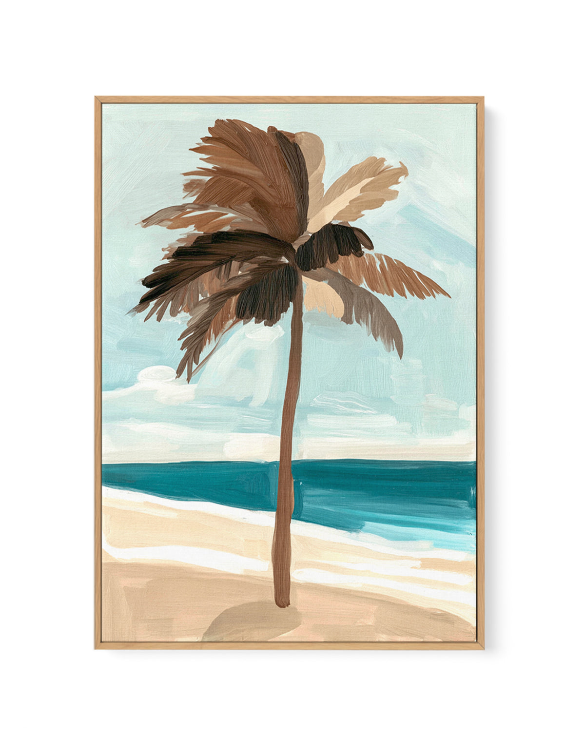 Chocolate Palm Tree | Framed Canvas Art Print from Olive et Oriel where you can shop wallpaper and artworks online