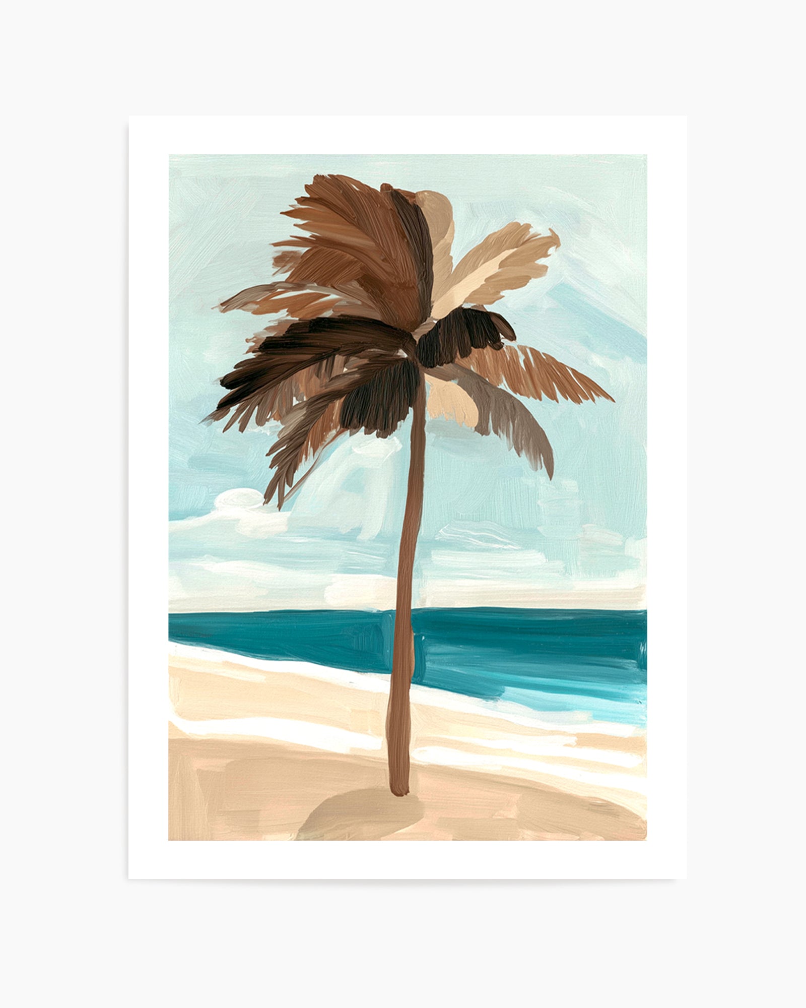 Chocolate Palm Tree | Art Print from Olive et Oriel where you can shop wallpaper and artworks online