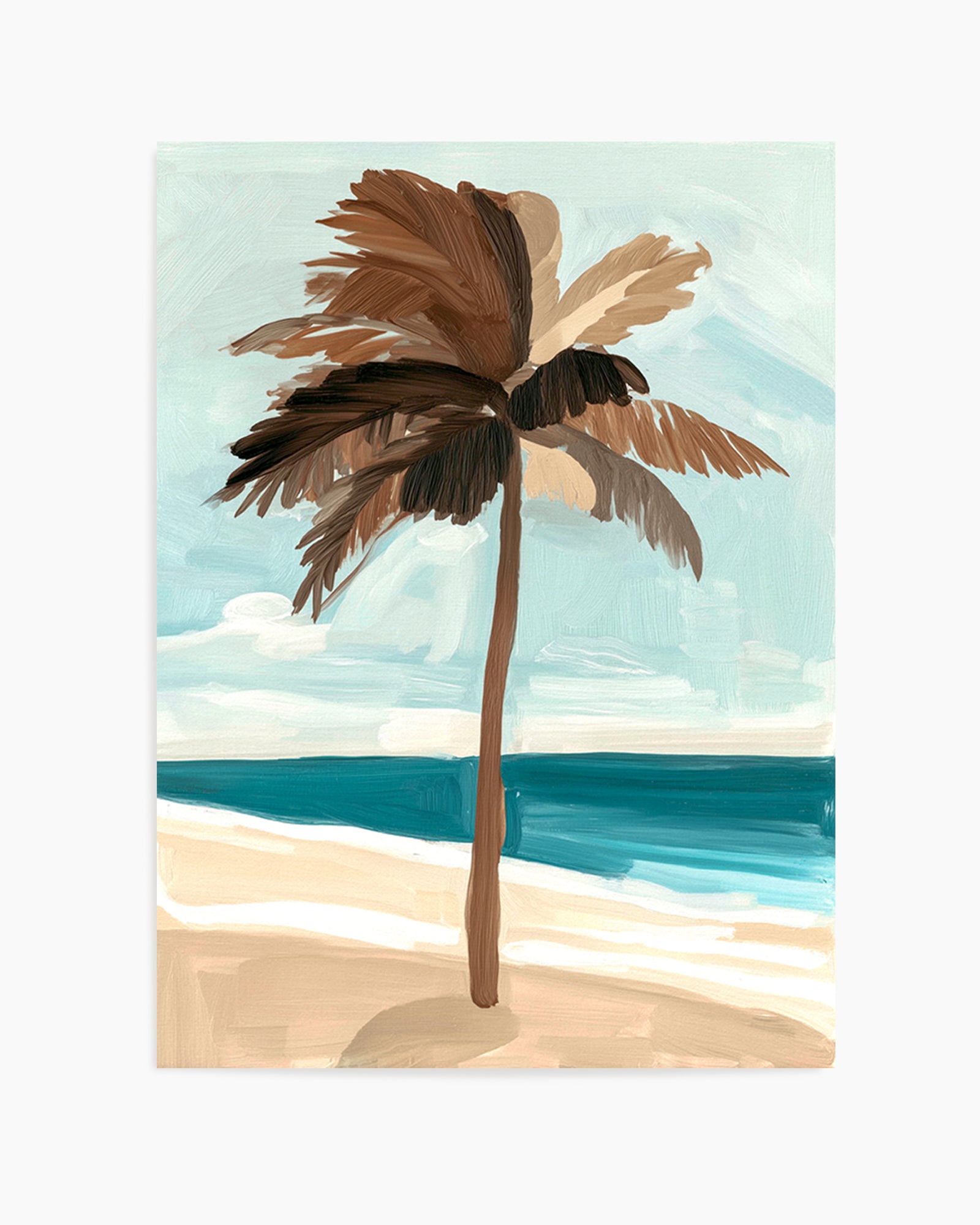 Chocolate Palm Tree | Art Print from Olive et Oriel where you can shop wallpaper and artworks online