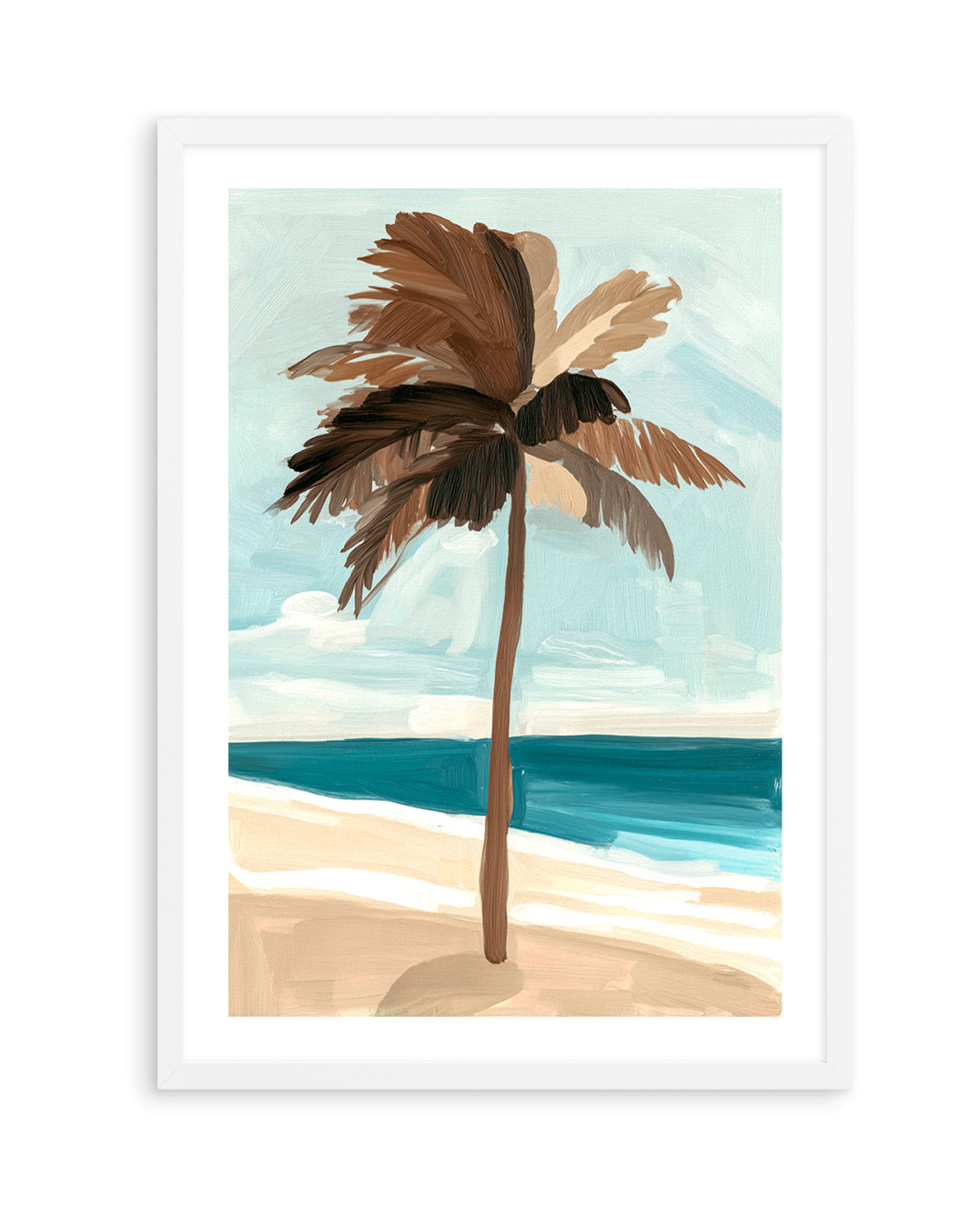 Chocolate Palm Tree | Art Print from Olive et Oriel where you can shop wallpaper and artworks online
