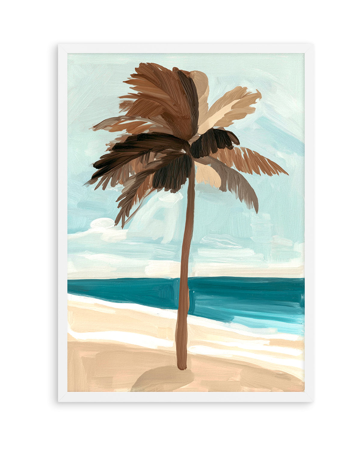 Chocolate Palm Tree | Art Print from Olive et Oriel where you can shop wallpaper and artworks online