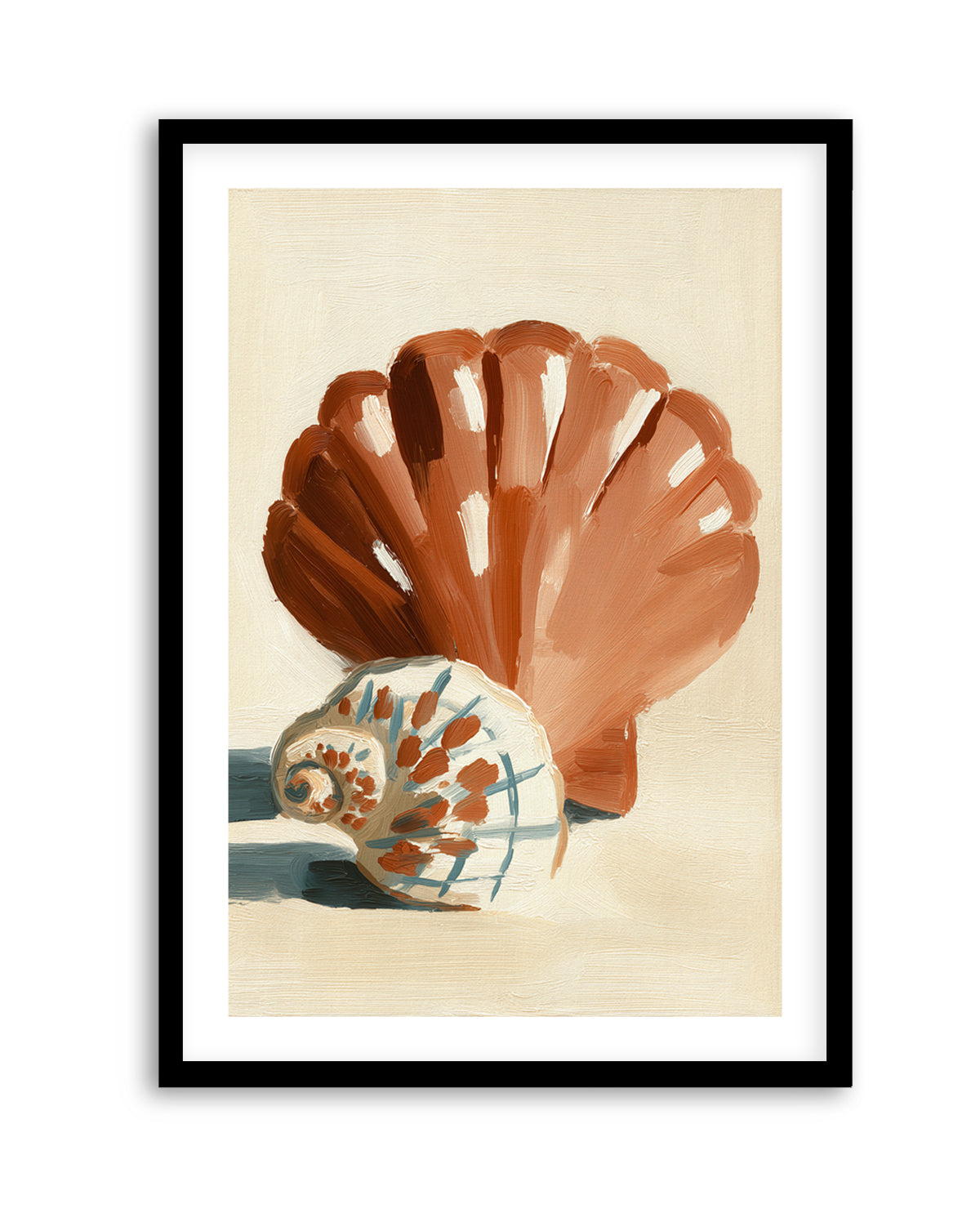 Chocolate Shells I | Art Print from Olive et Oriel where you can shop wallpaper and artworks online