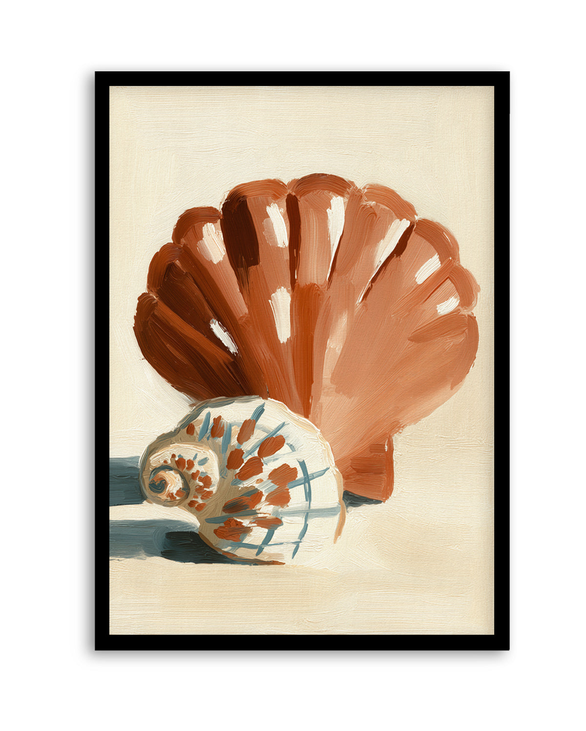 Chocolate Shells I | Art Print from Olive et Oriel where you can shop wallpaper and artworks online