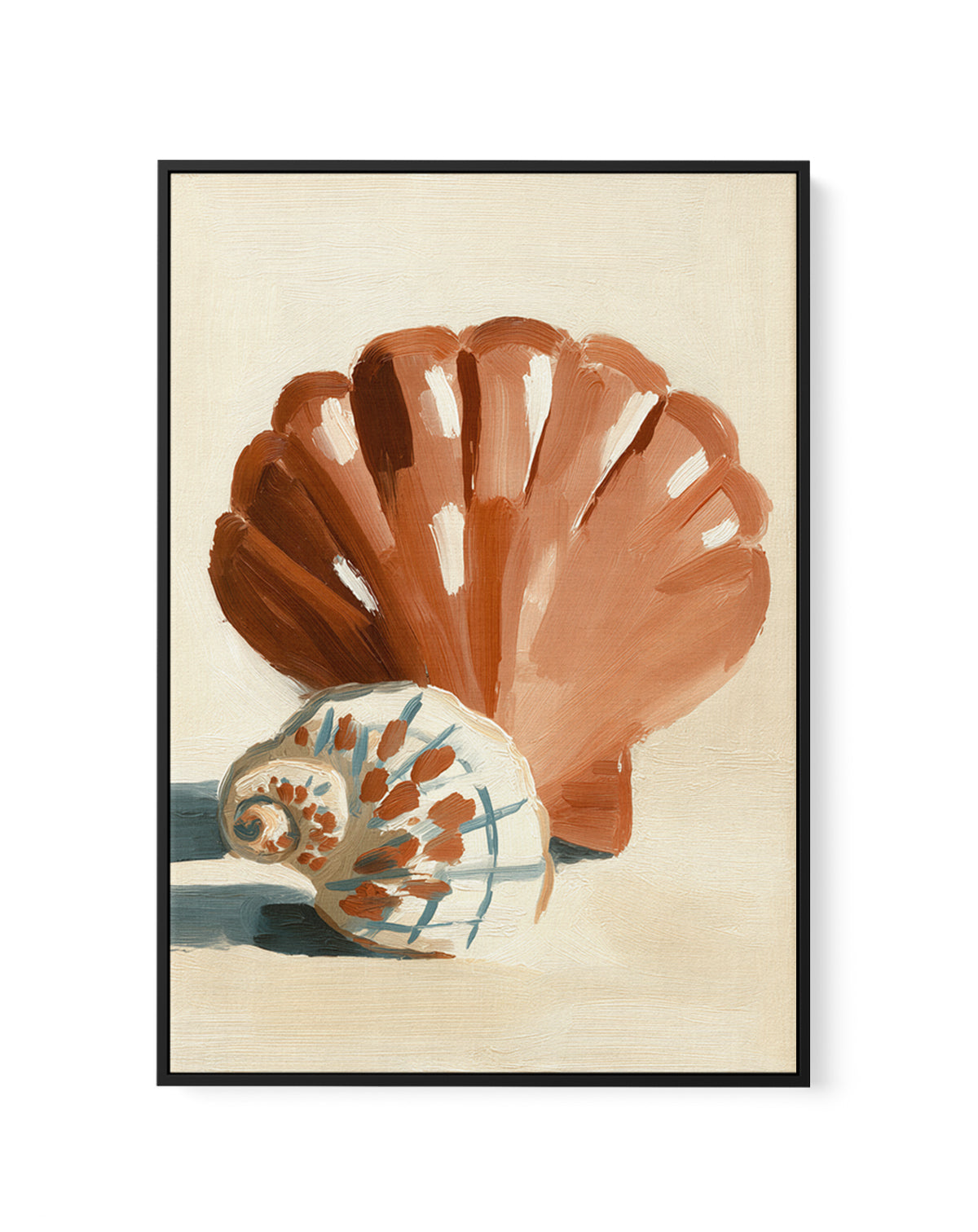 Chocolate Shells I | Framed Canvas Art Print from Olive et Oriel where you can shop wallpaper and artworks online