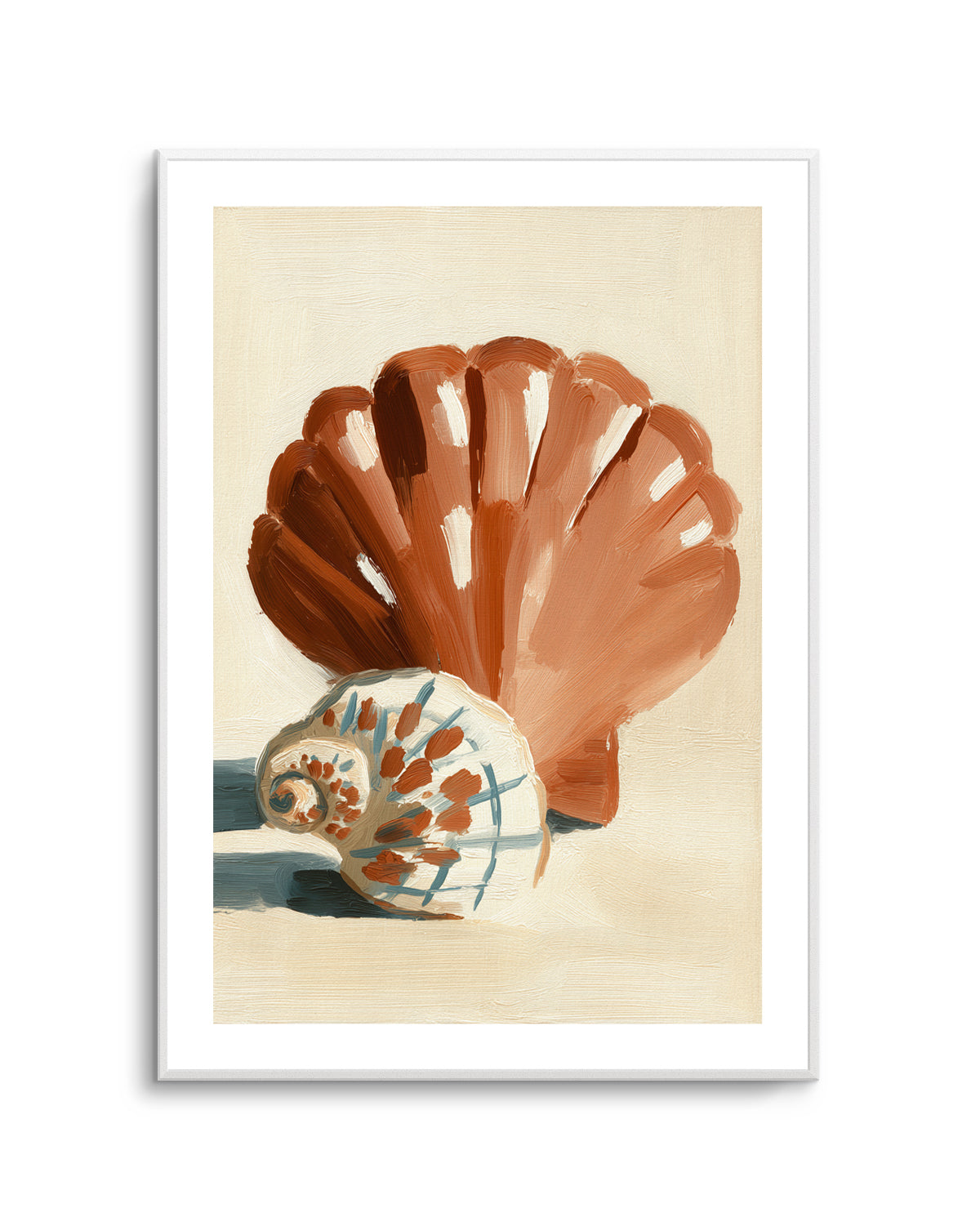 Chocolate Shells I | Art Print from Olive et Oriel where you can shop wallpaper and artworks online