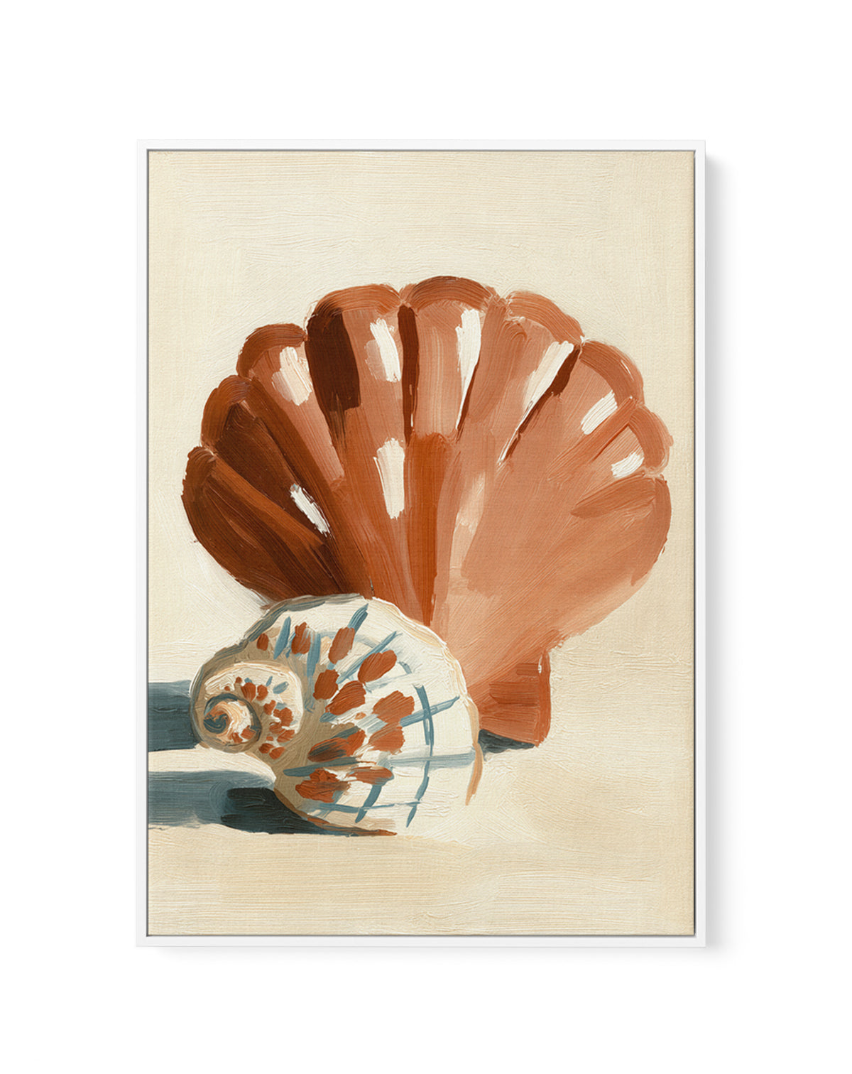 Chocolate Shells I | Framed Canvas Art Print from Olive et Oriel where you can shop wallpaper and artworks online