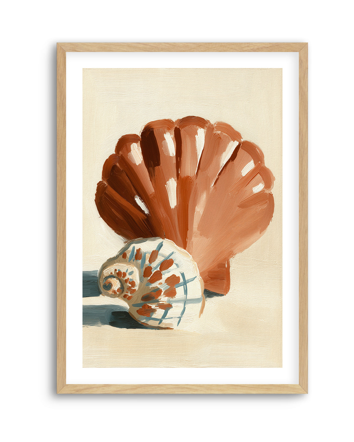 Chocolate Shells I | Art Print from Olive et Oriel where you can shop wallpaper and artworks online