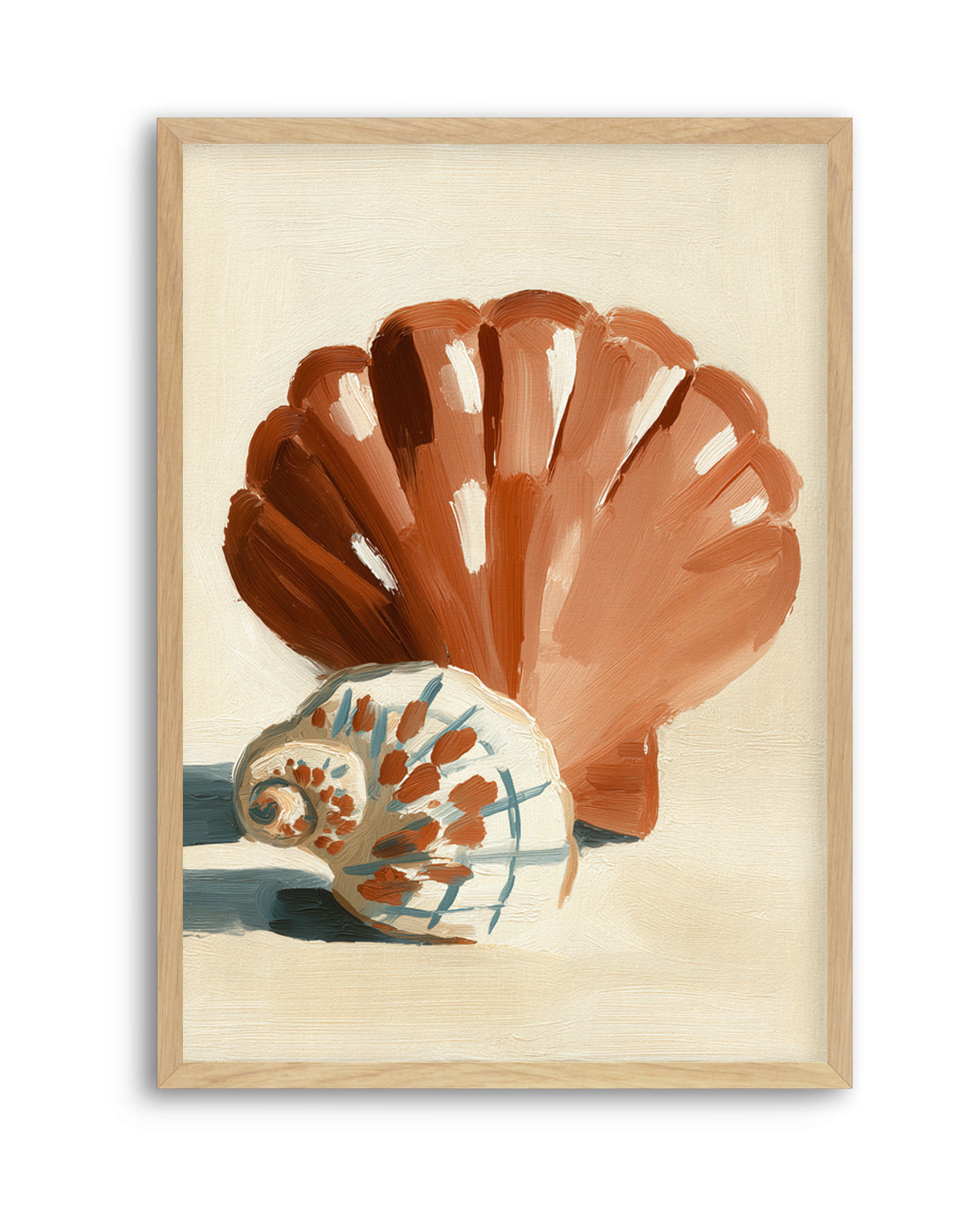 Chocolate Shells I | Art Print from Olive et Oriel where you can shop wallpaper and artworks online