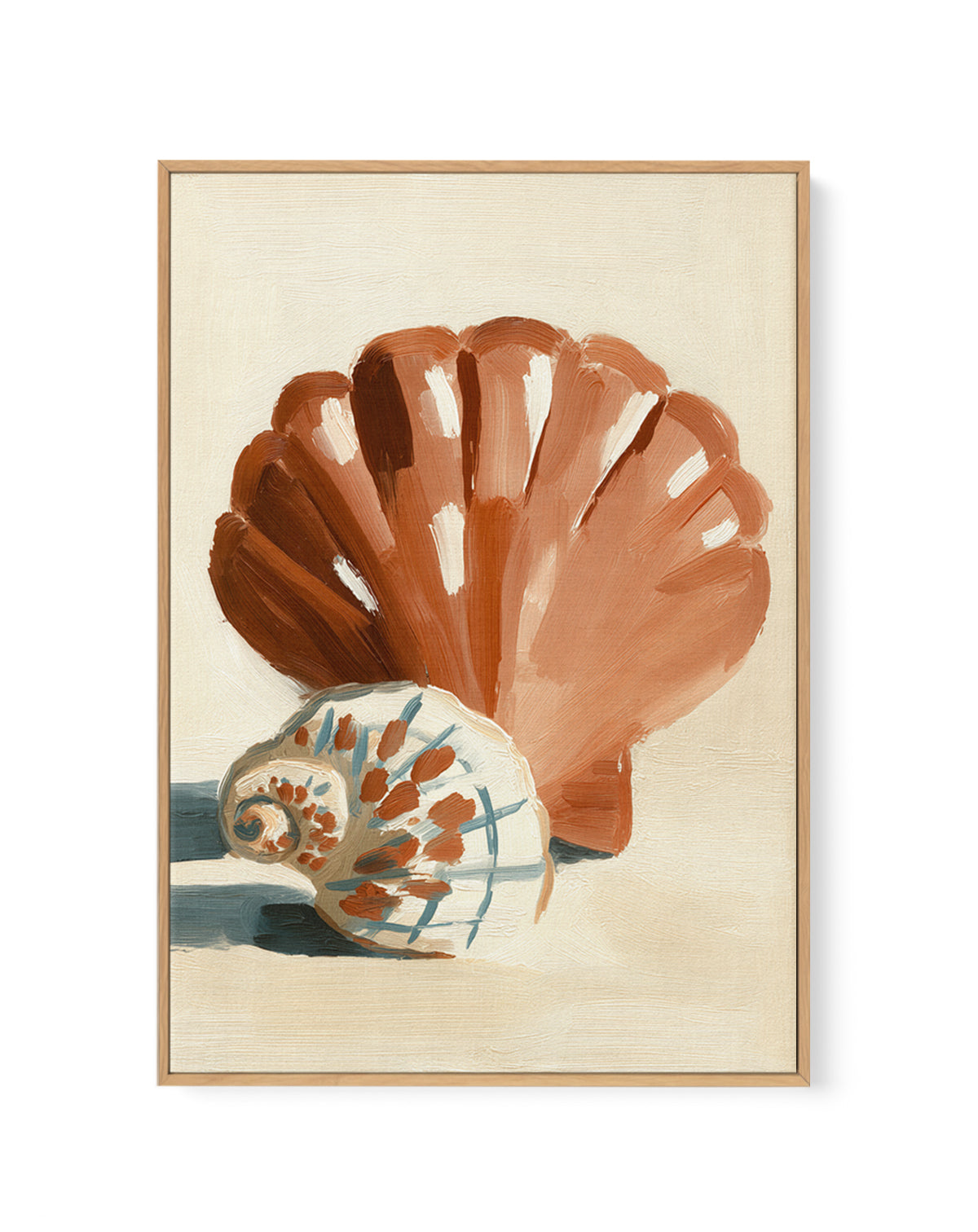 Chocolate Shells I | Framed Canvas Art Print from Olive et Oriel where you can shop wallpaper and artworks online