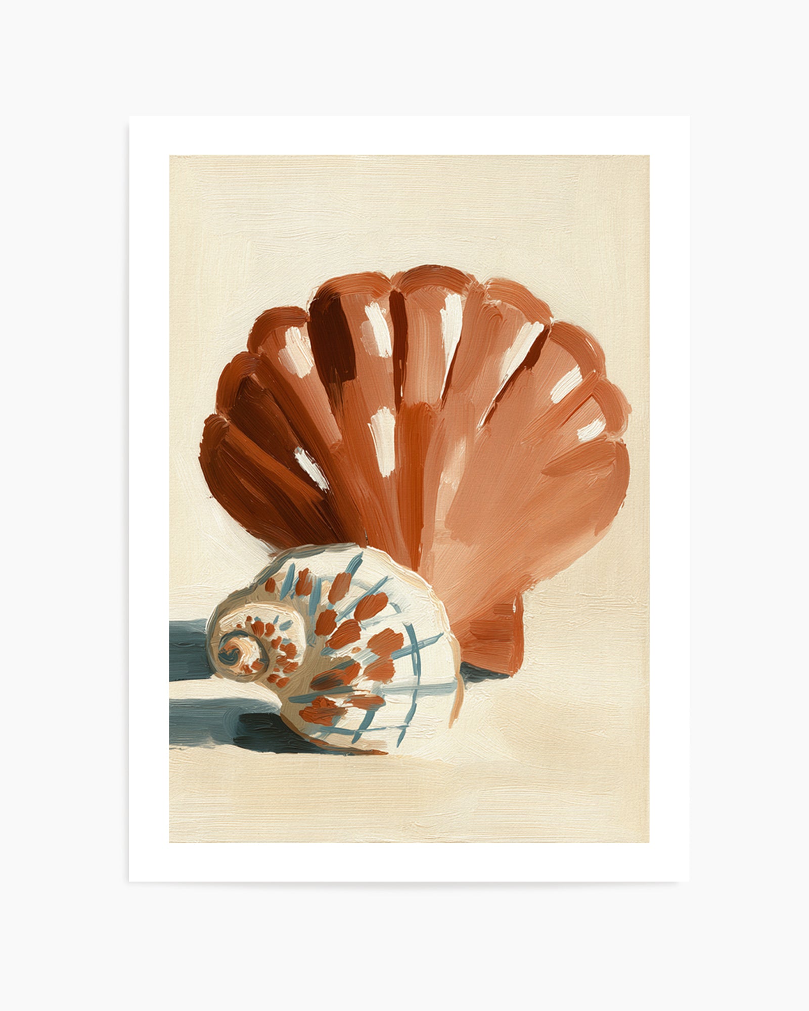 Chocolate Shells I | Art Print from Olive et Oriel where you can shop wallpaper and artworks online