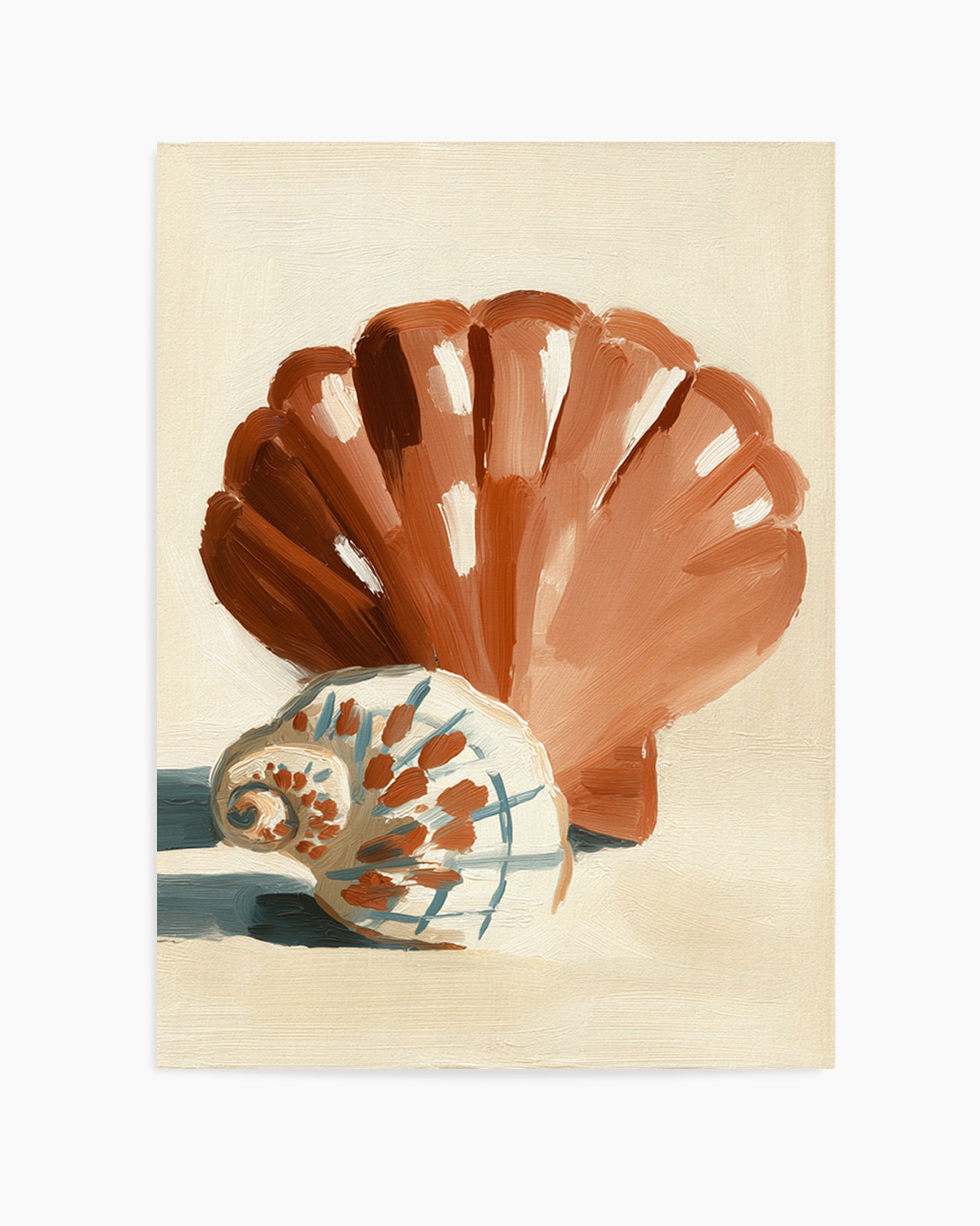 Chocolate Shells I | Art Print from Olive et Oriel where you can shop wallpaper and artworks online