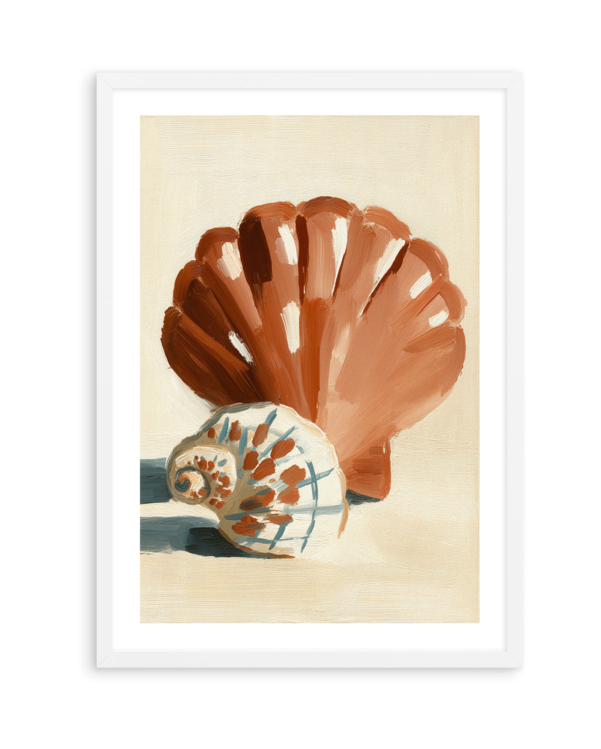 Chocolate Shells I | Art Print from Olive et Oriel where you can shop wallpaper and artworks online