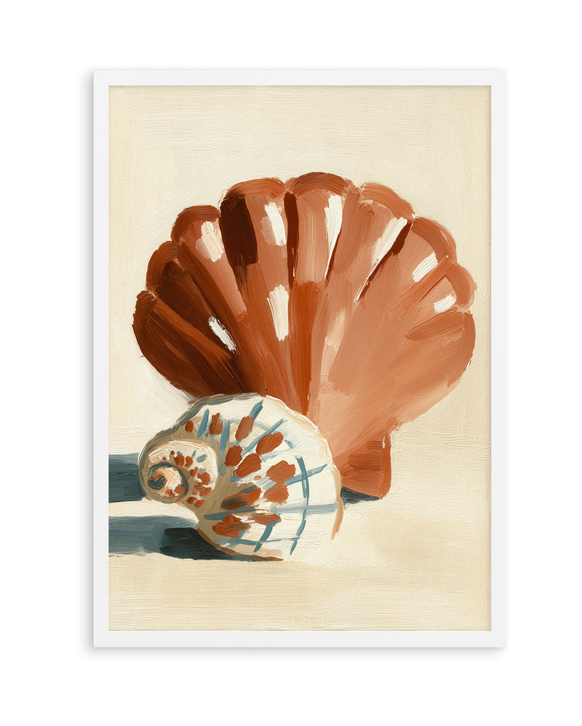 Chocolate Shells I | Art Print from Olive et Oriel where you can shop wallpaper and artworks online