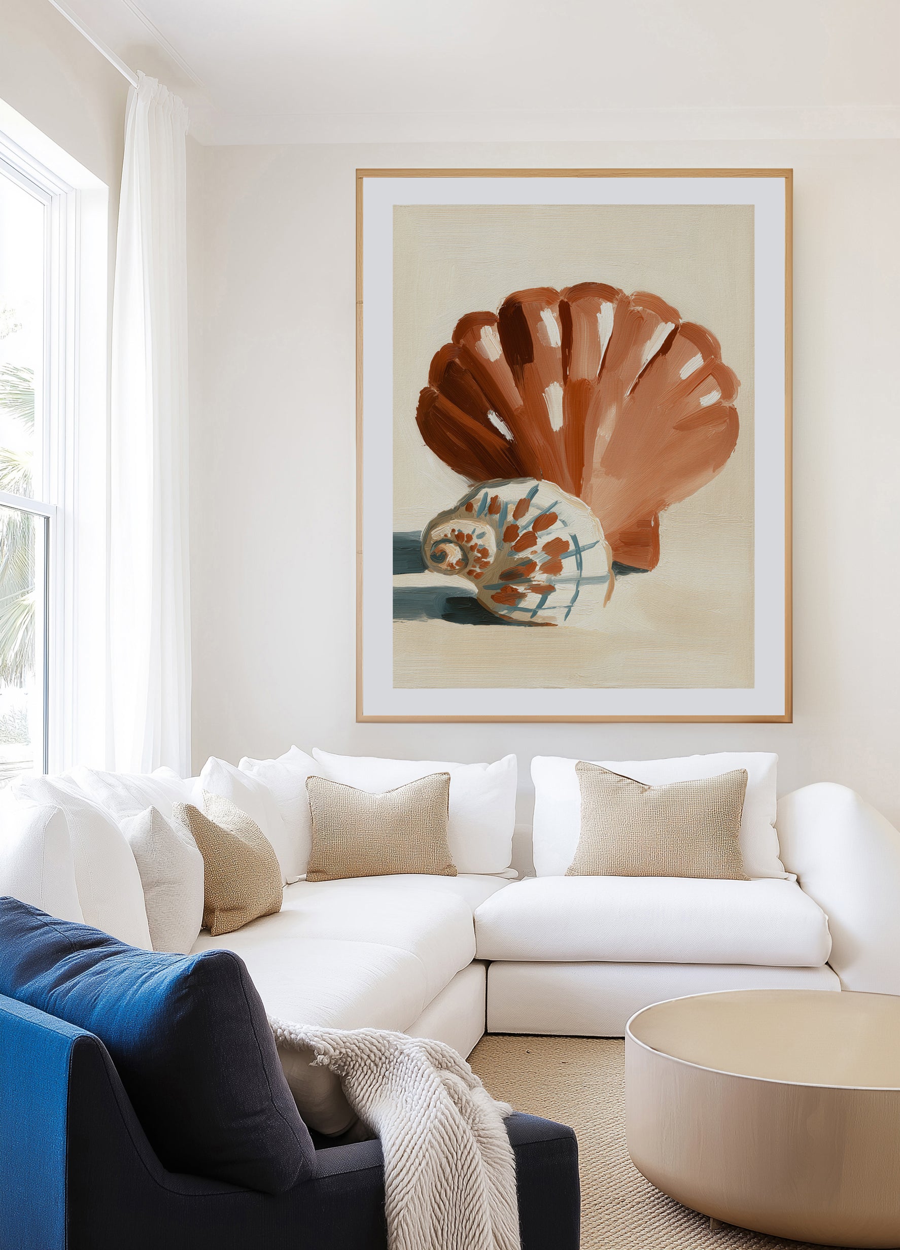 Chocolate Shells I | Art Print from Olive et Oriel where you can shop wallpaper and artworks online