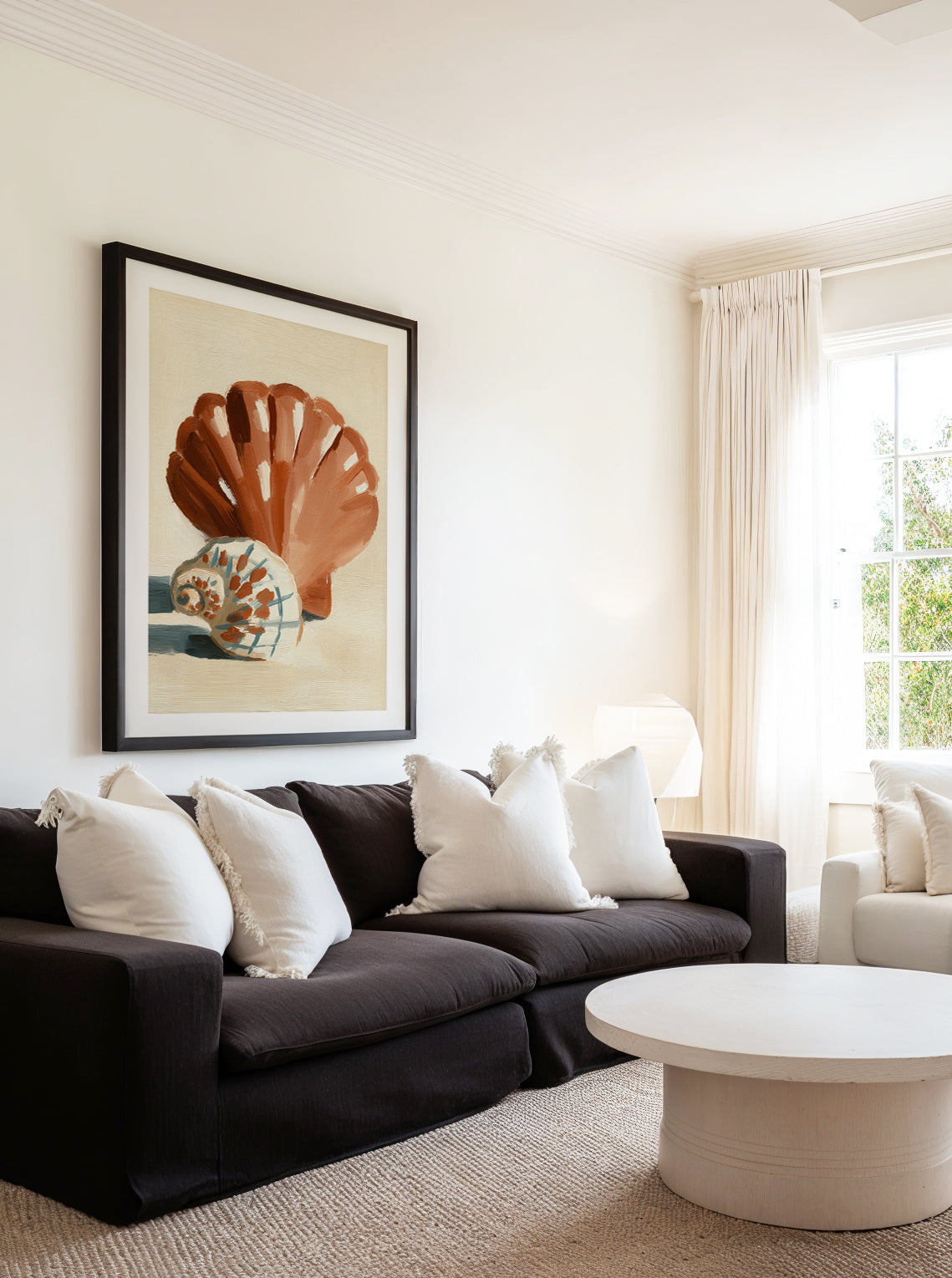 Chocolate Shells I | Art Print from Olive et Oriel where you can shop wallpaper and artworks online