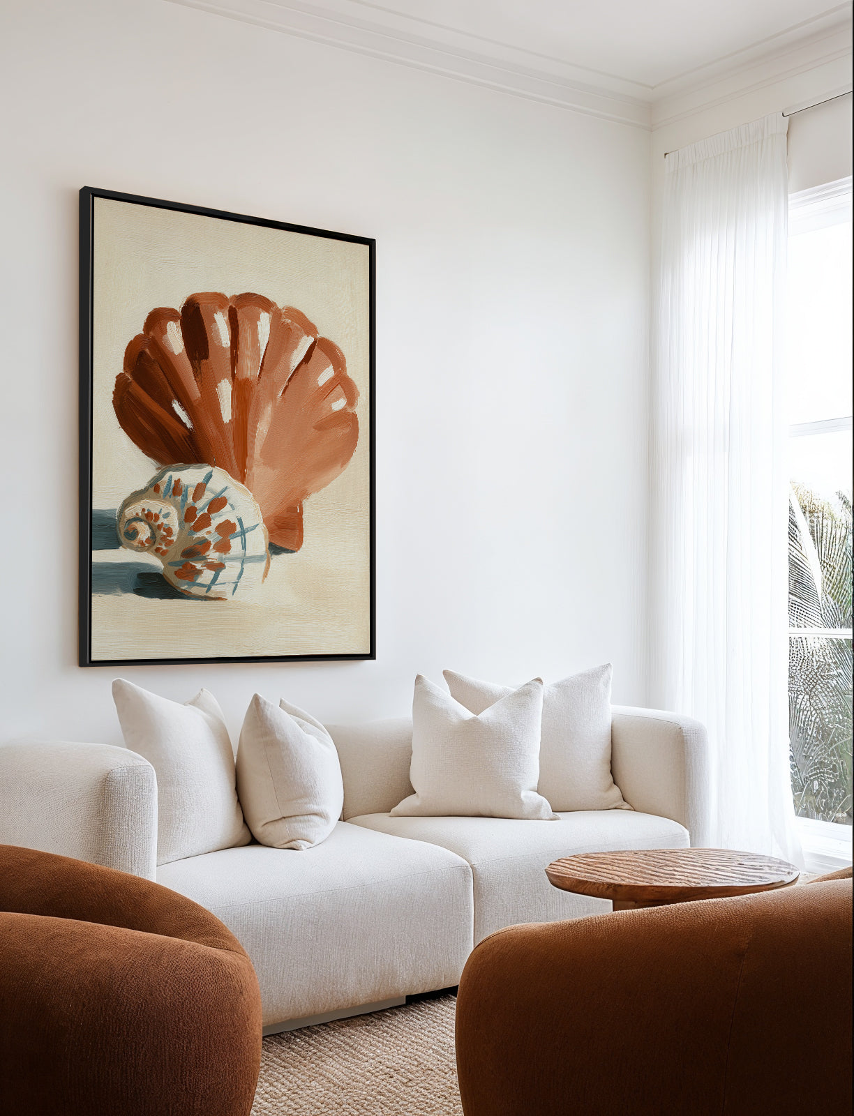 Chocolate Shells I | Framed Canvas Art Print from Olive et Oriel where you can shop wallpaper and artworks online