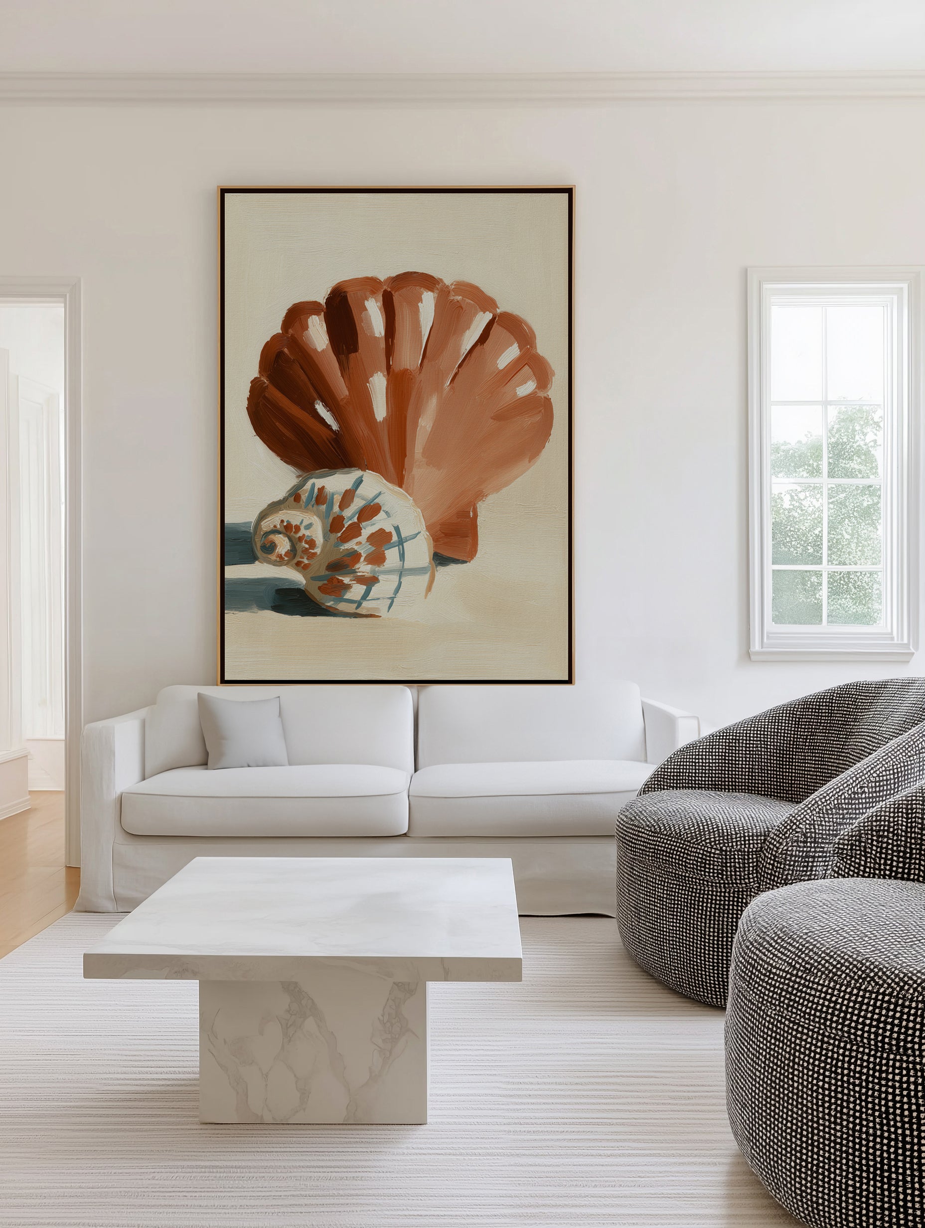 Chocolate Shells I | Framed Canvas Art Print from Olive et Oriel where you can shop wallpaper and artworks online