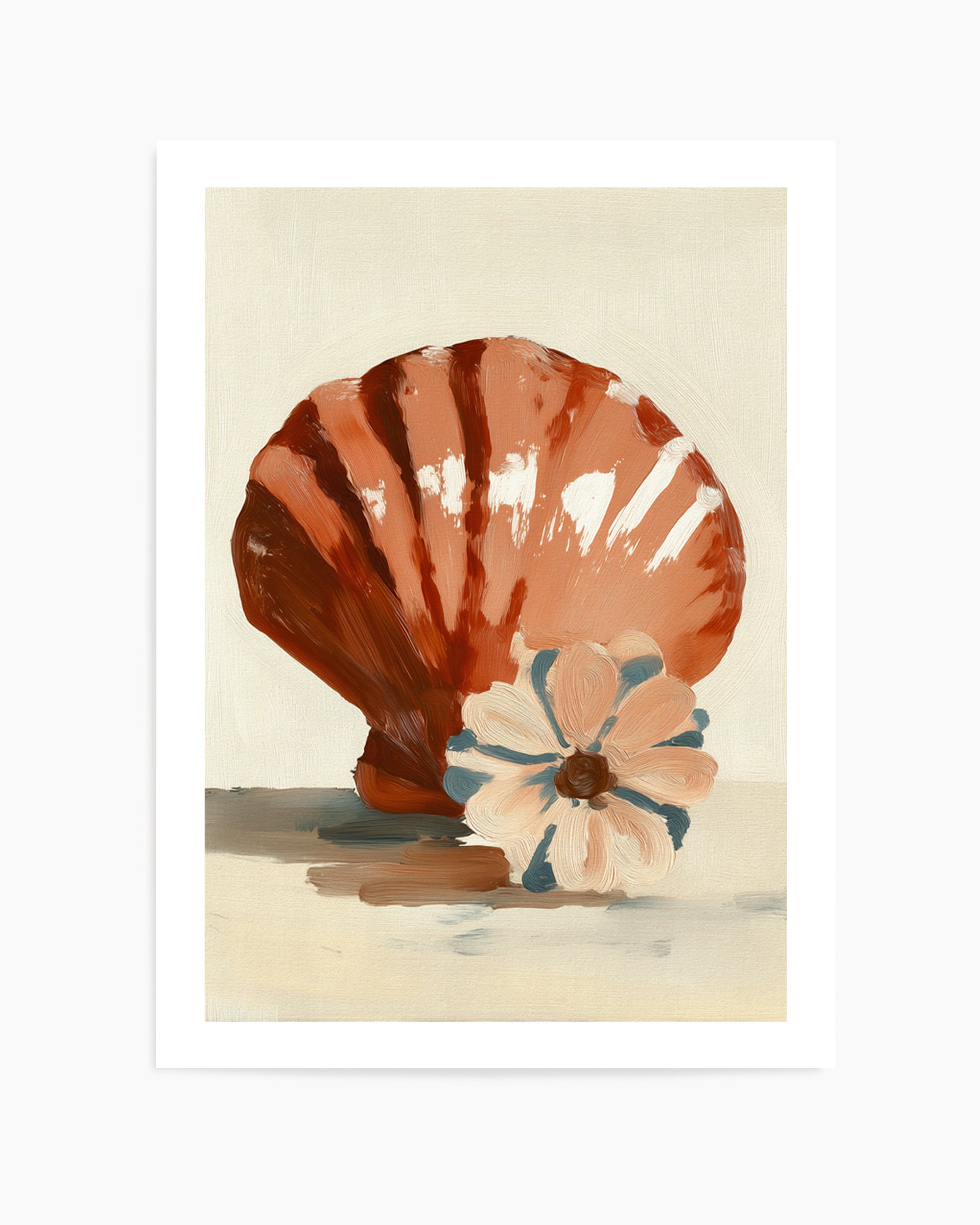 Chocolate Shells II | Art Print from Olive et Oriel where you can shop wallpaper and artworks online