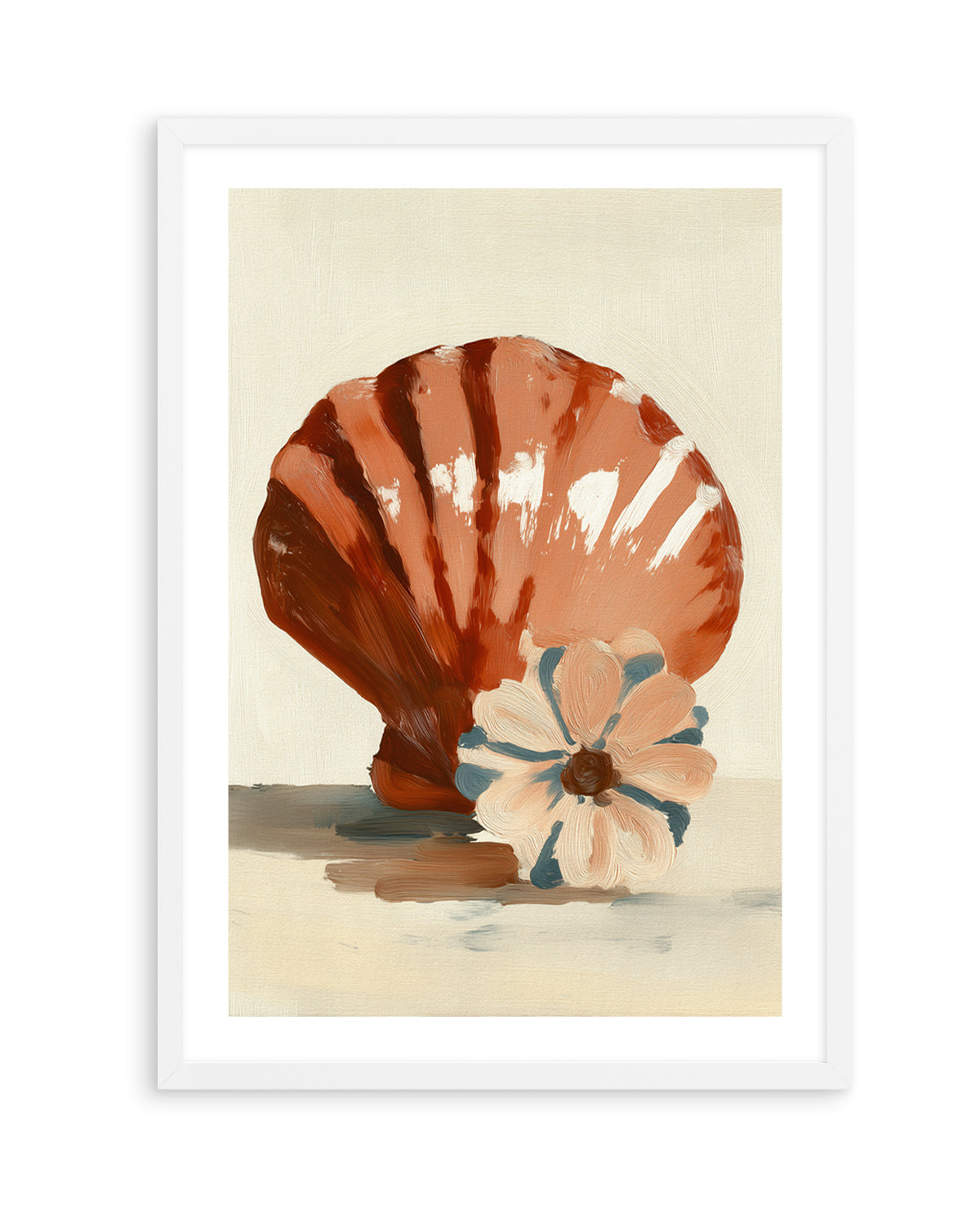 Chocolate Shells II | Art Print from Olive et Oriel where you can shop wallpaper and artworks online