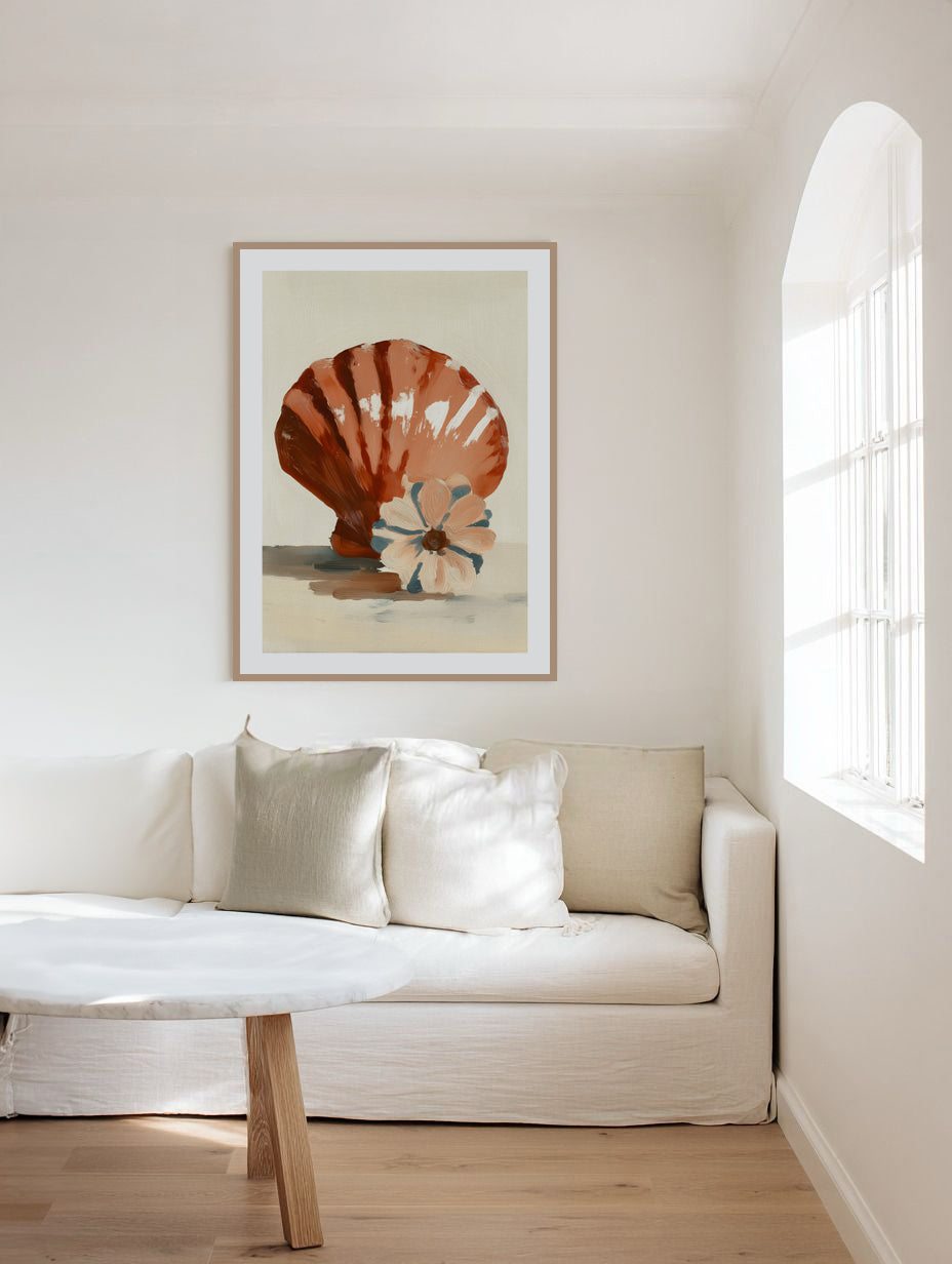 Chocolate Shells II | Art Print from Olive et Oriel where you can shop wallpaper and artworks online