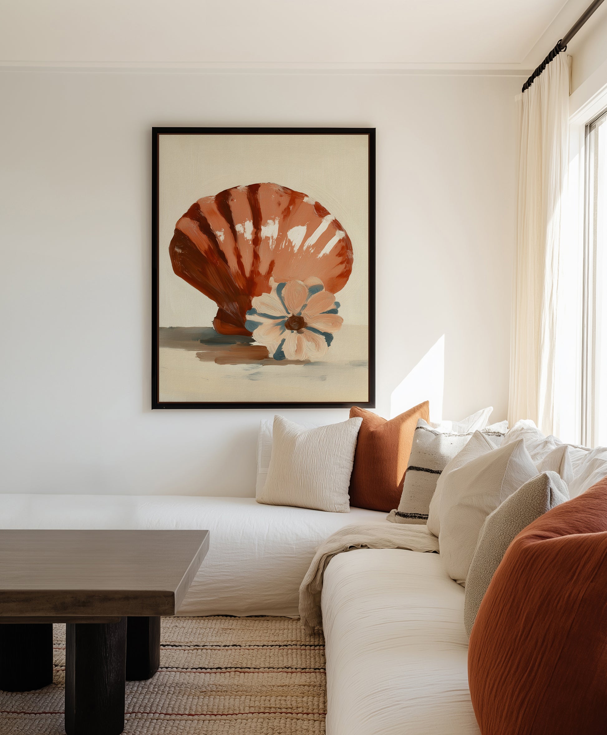 Chocolate Shells II | Framed Canvas Art Print from Olive et Oriel where you can shop wallpaper and artworks online