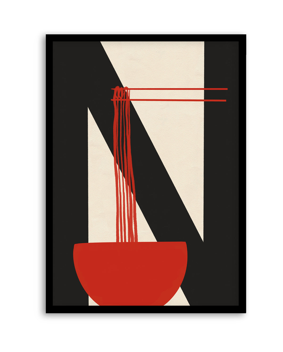 Chopsticks Red Noodles by Deepthi S | Art Print