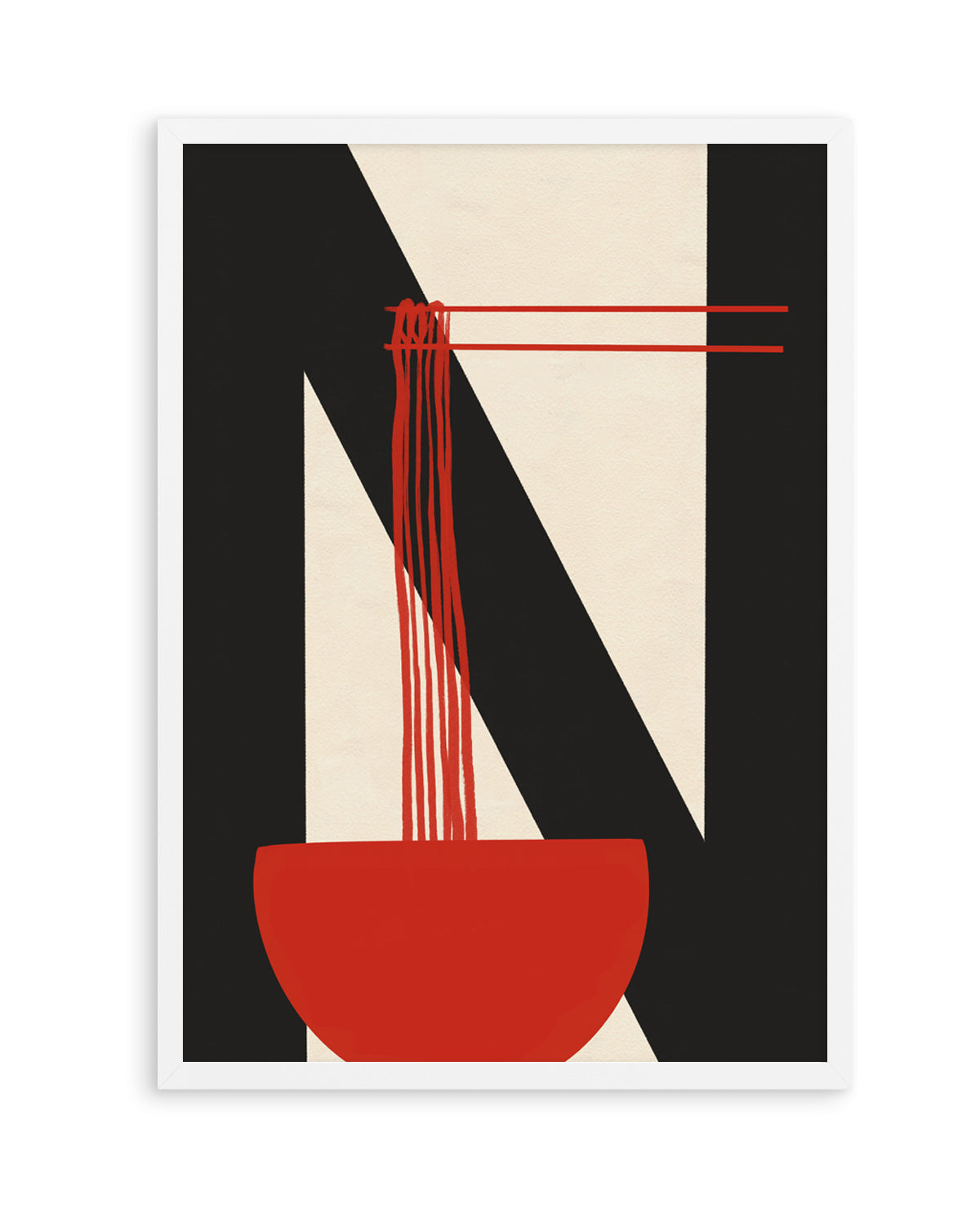 Chopsticks Red Noodles by Deepthi S | Art Print