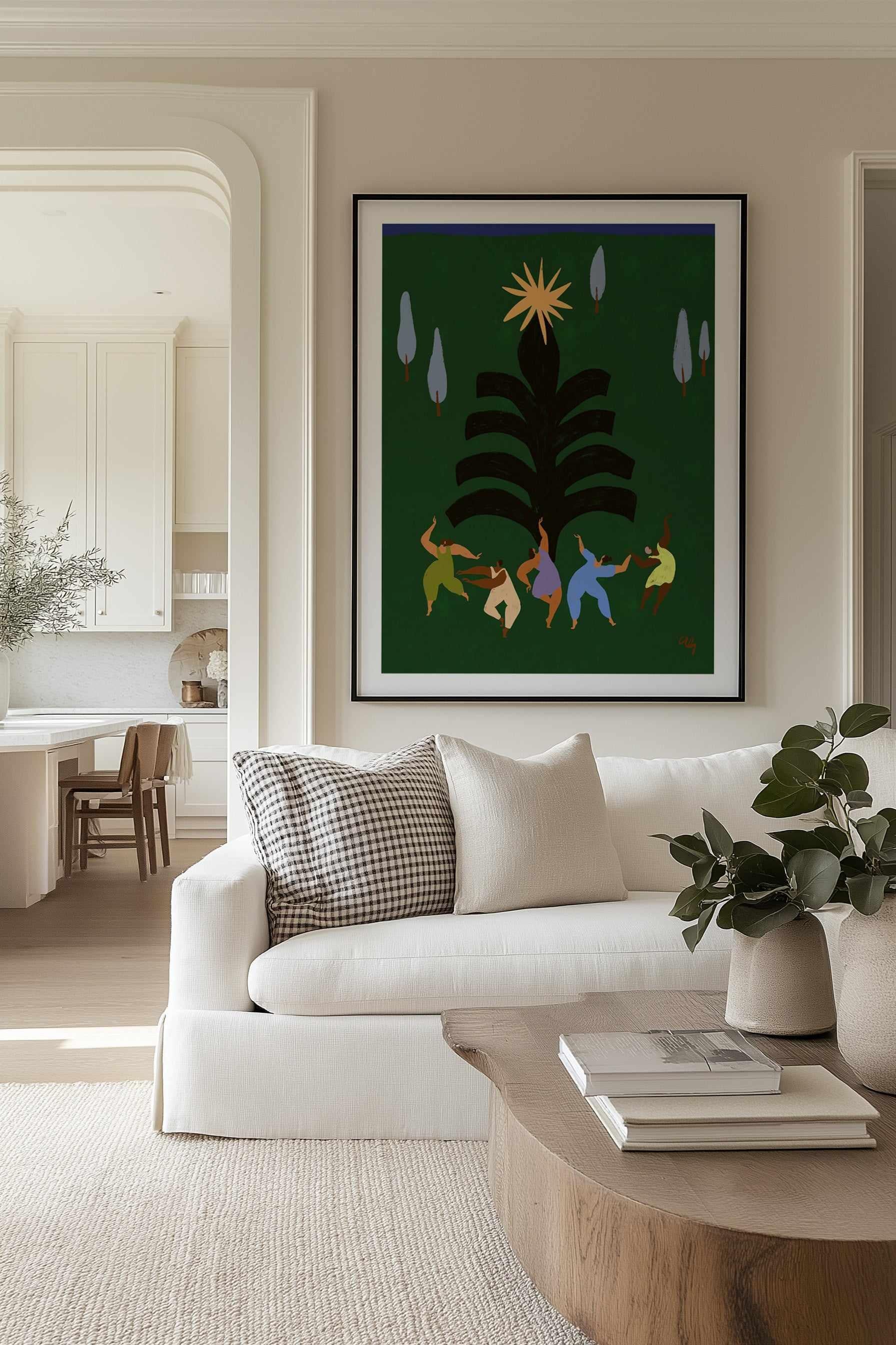 Christmas Revelrie by Arty Guava | Art Print from Olive et Oriel where you can shop wallpaper and artworks online