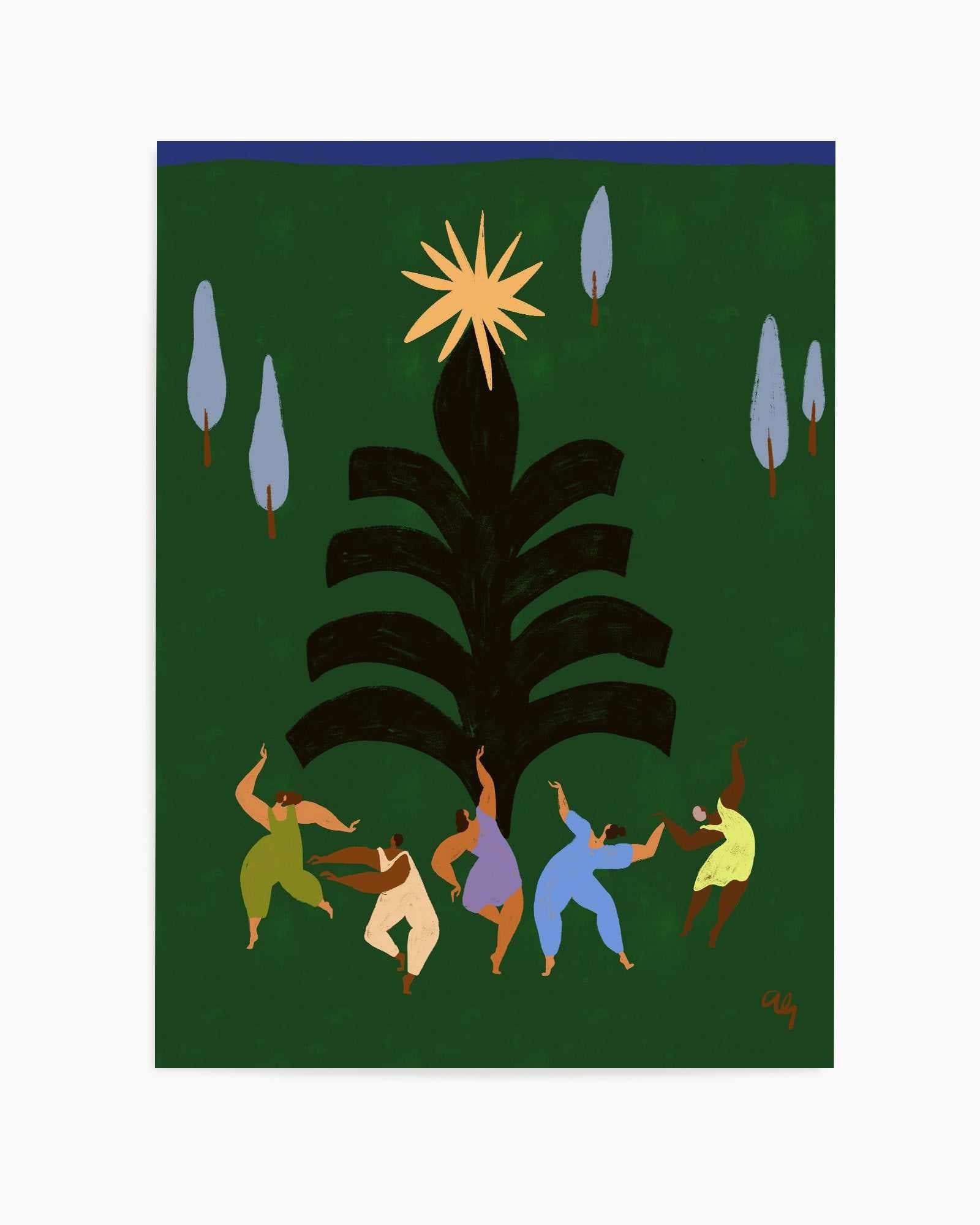 Christmas Revelrie by Arty Guava | Art Print from Olive et Oriel where you can shop wallpaper and artworks online