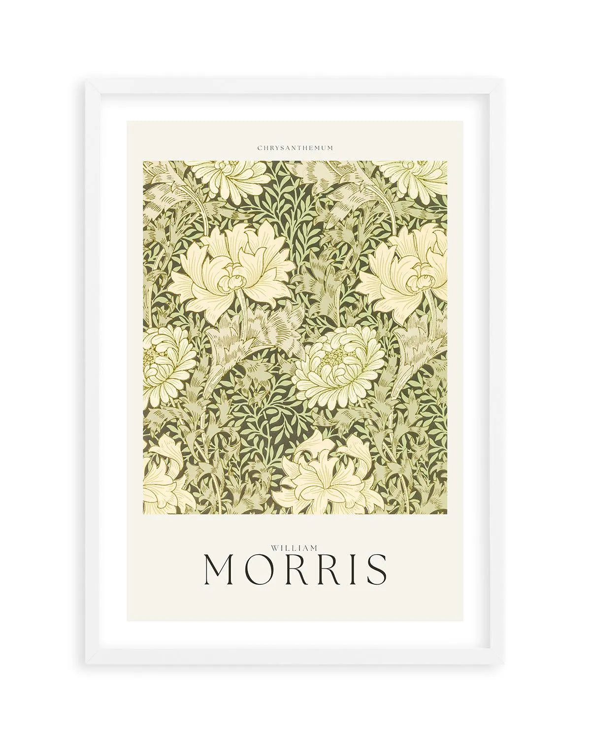 Chrysanthemum by William Morris Art Print from Olive et Oriel where you can shop wallpaper and artworks online