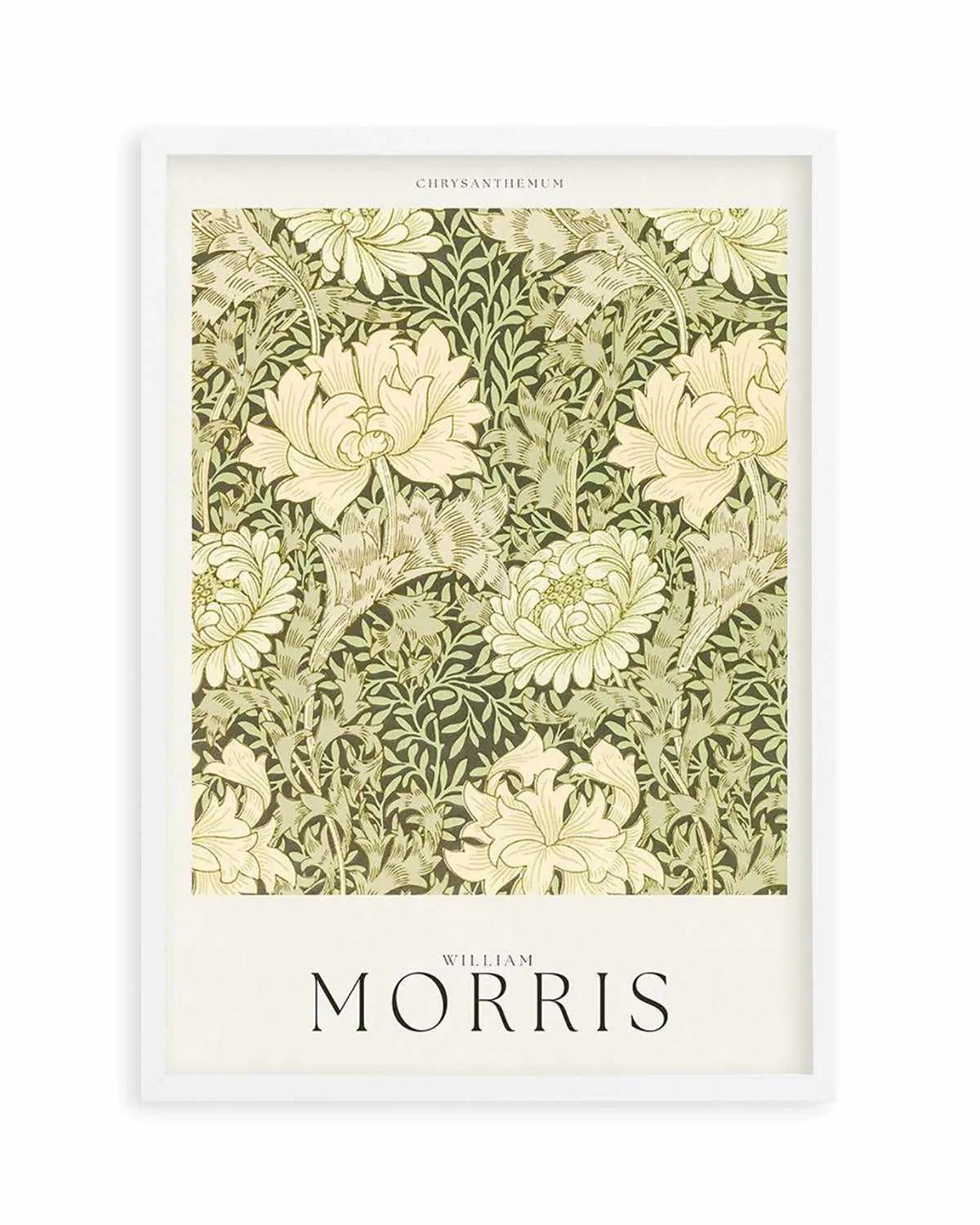 Chrysanthemum by William Morris Art Print from Olive et Oriel where you can shop wallpaper and artworks online