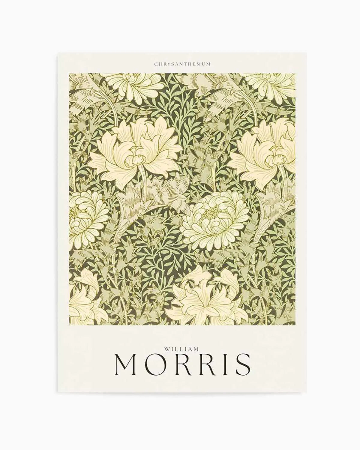 Chrysanthemum by William Morris Art Print from Olive et Oriel where you can shop wallpaper and artworks online
