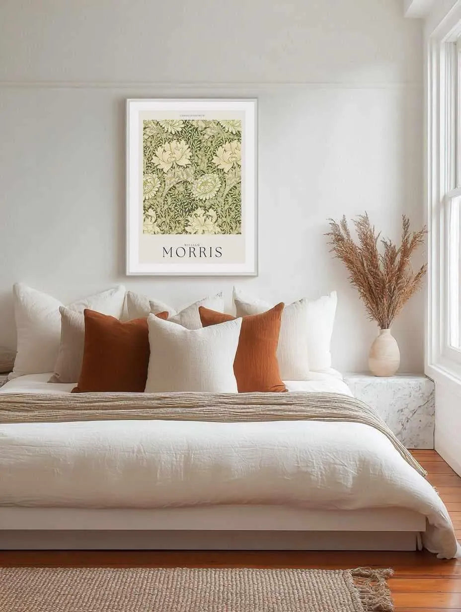 Chrysanthemum by William Morris Art Print from Olive et Oriel where you can shop wallpaper and artworks online