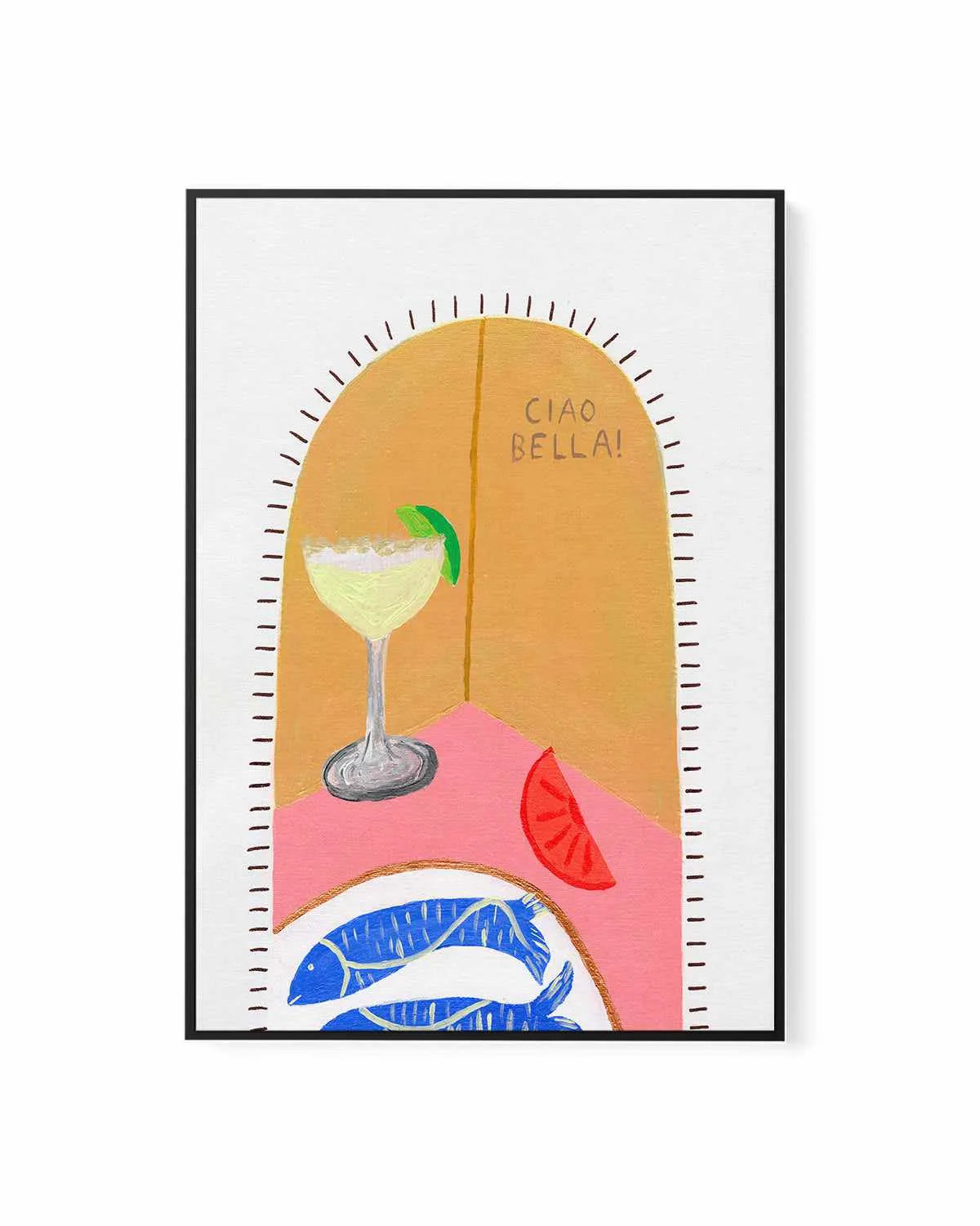 Ciao Bella I by Britney Turner | Framed Canvas Art Print from Olive et Oriel where you can shop wallpaper and artworks online