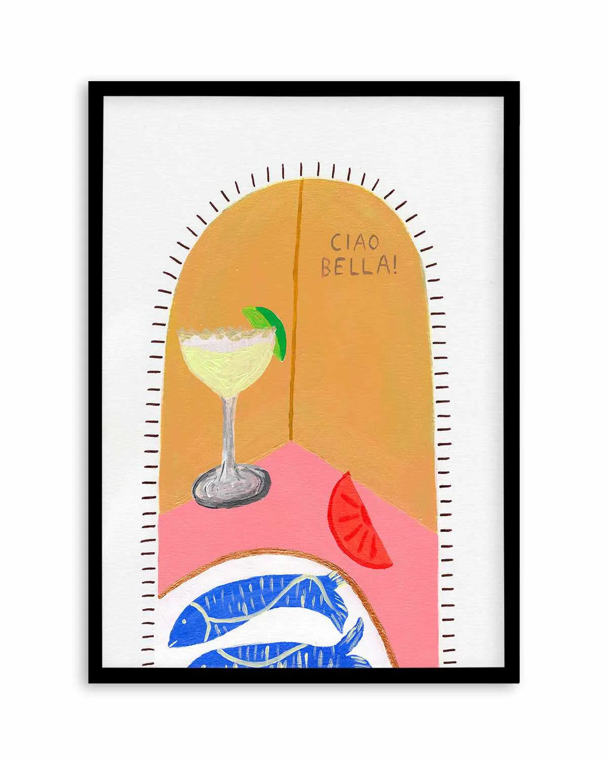 Ciao Bella I by Britney Turner Art Print from Olive et Oriel where you can shop wallpaper and artworks online